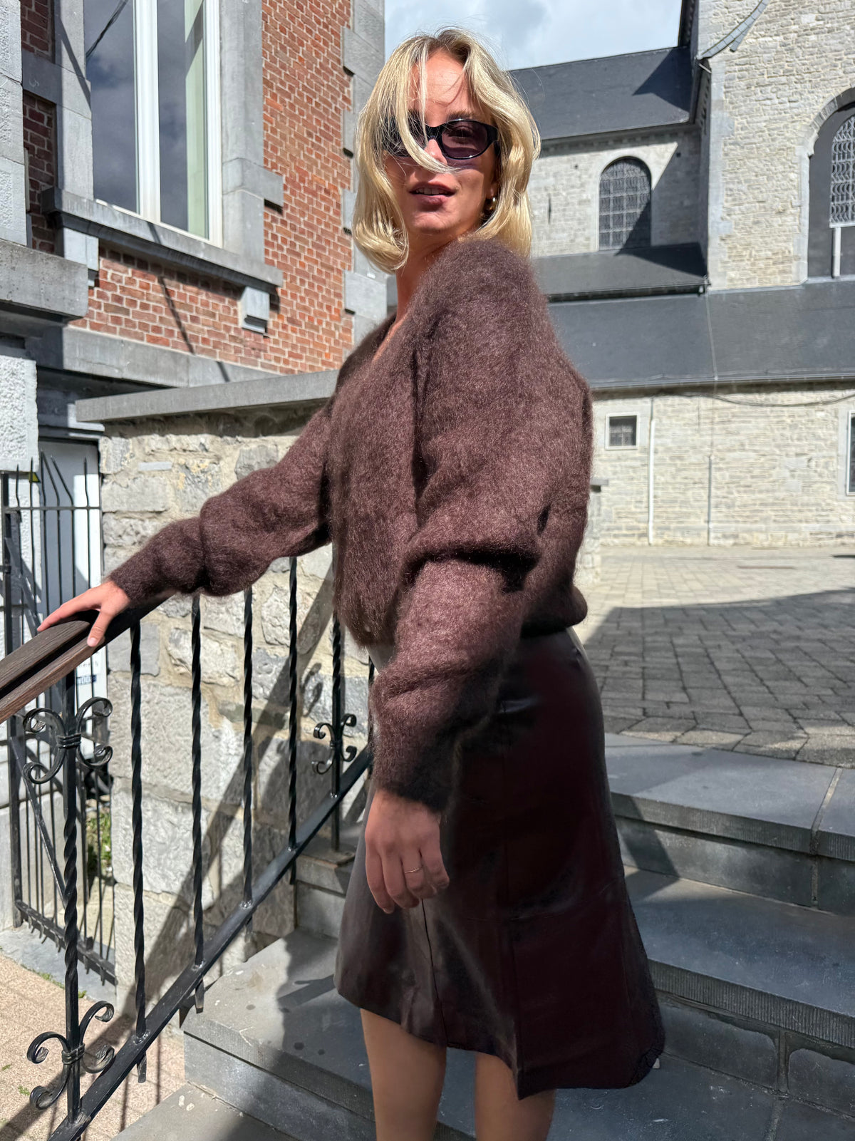 Cardigan croisé clara Mohair