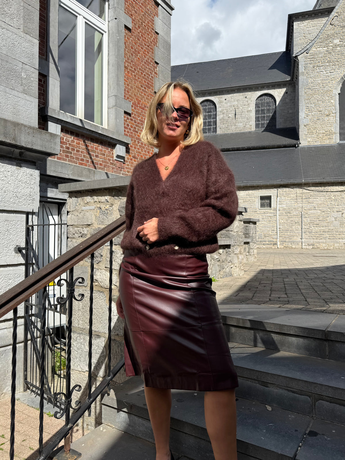 Cardigan croisé clara Mohair