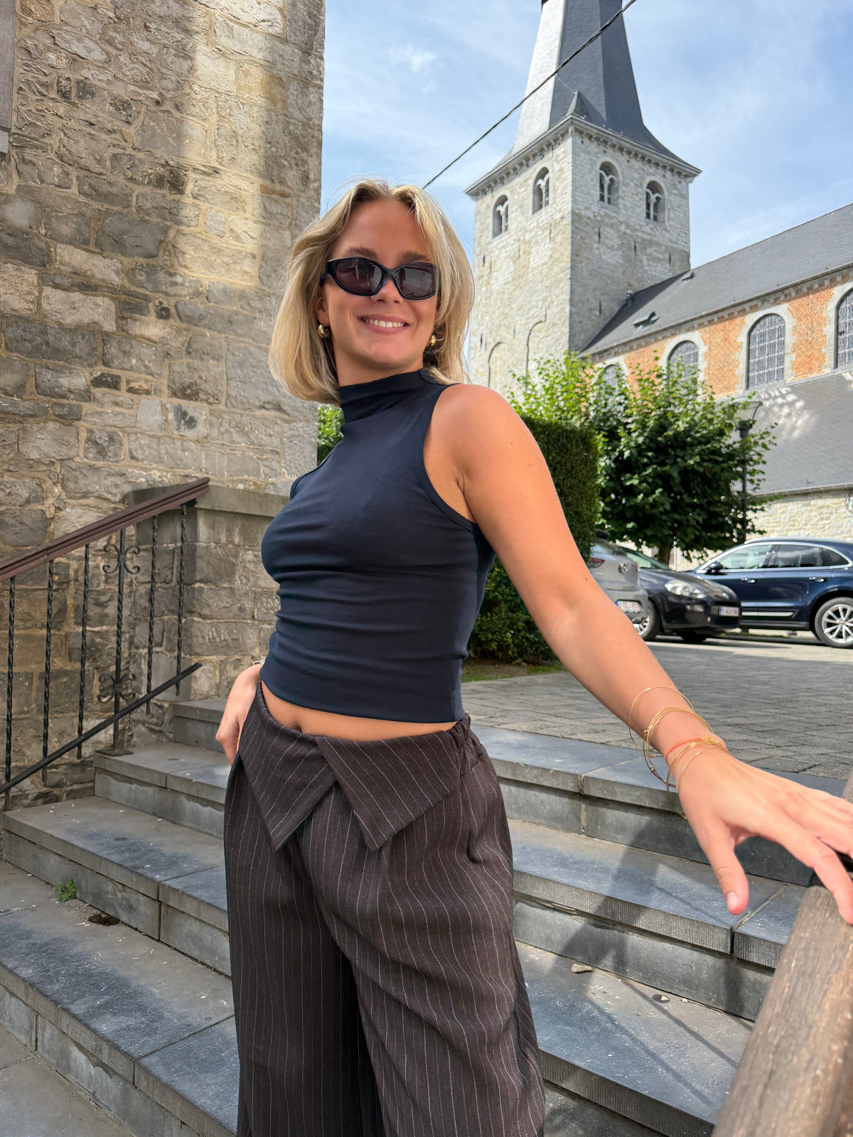 Pantalon Rome avec revers