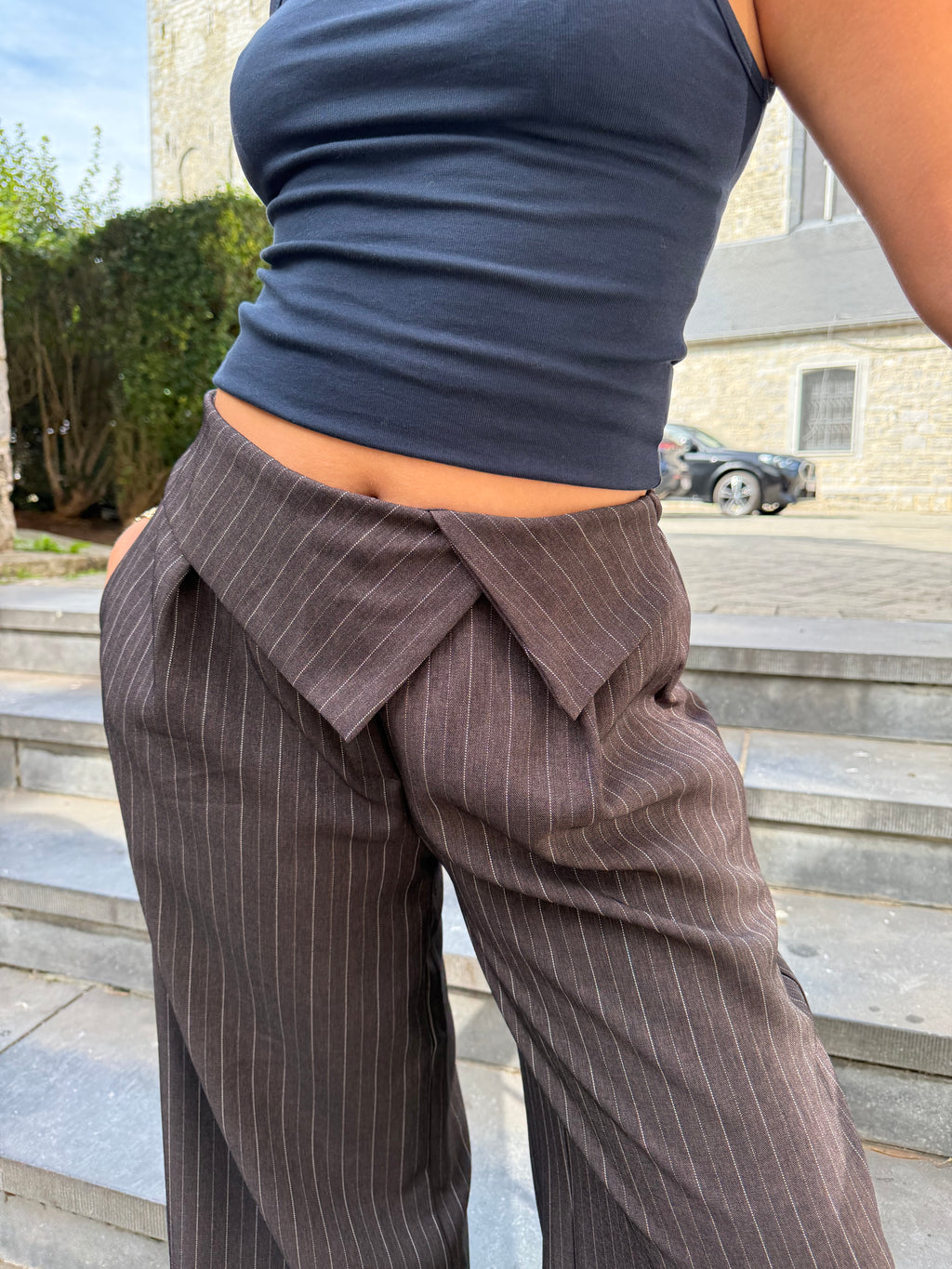 Pantalon Rome avec revers