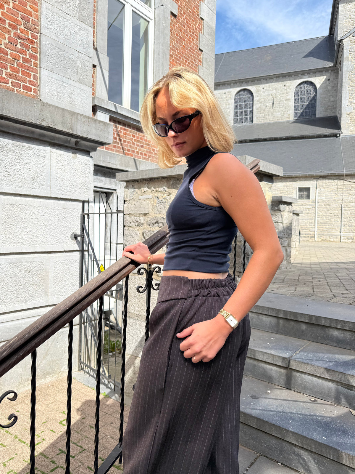 Pantalon Rome avec revers
