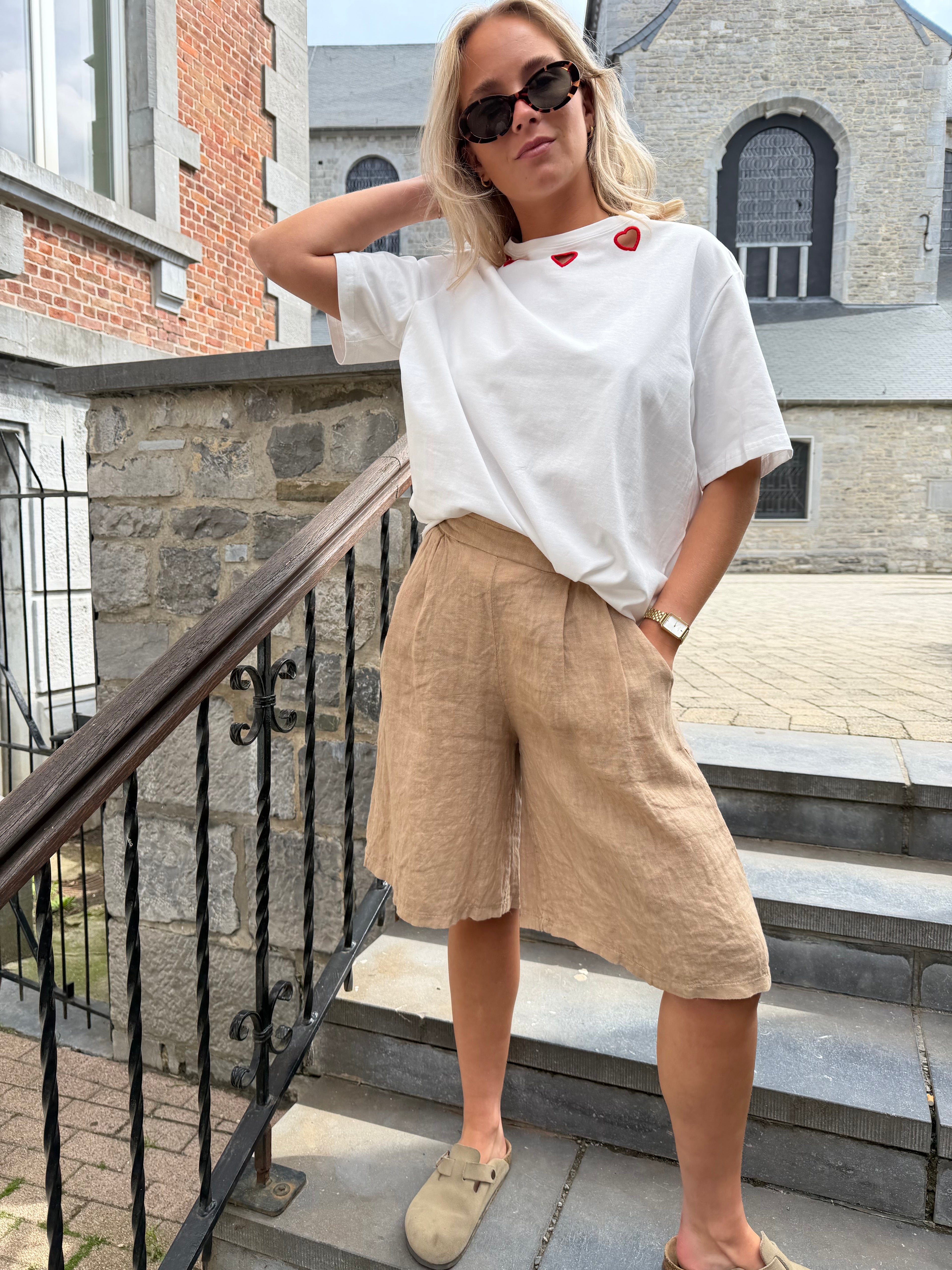 T-Shirt col ♡ rouge