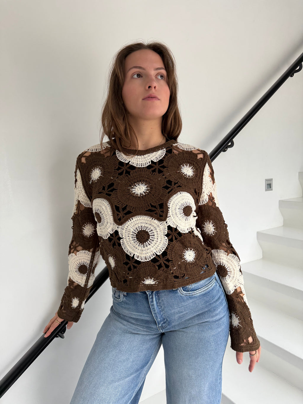 Top Zack crochet fleurs - mode femme Kefi Concept Store