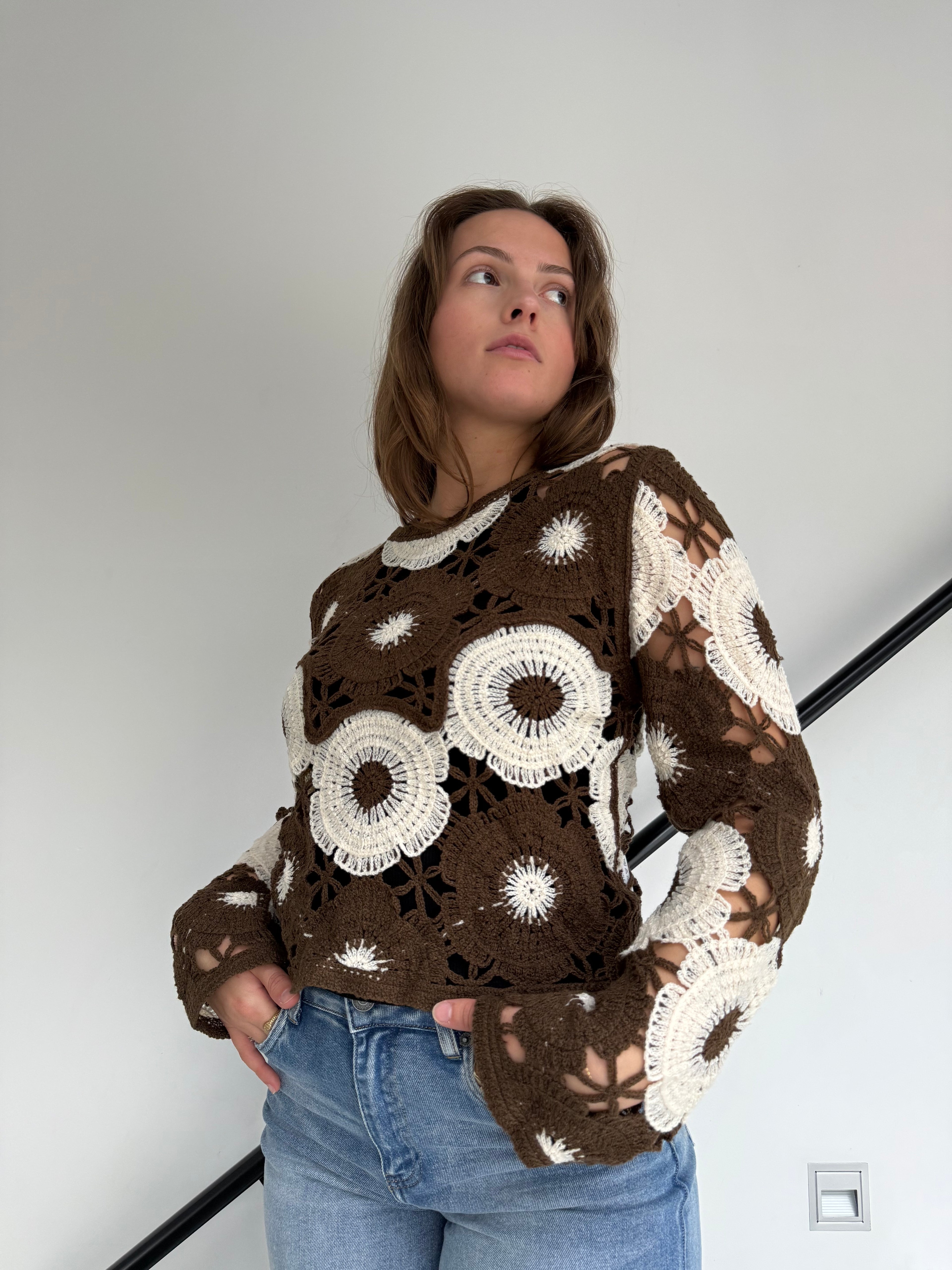 Top Zack crochet fleurs - mode femme Kefi Concept Store
