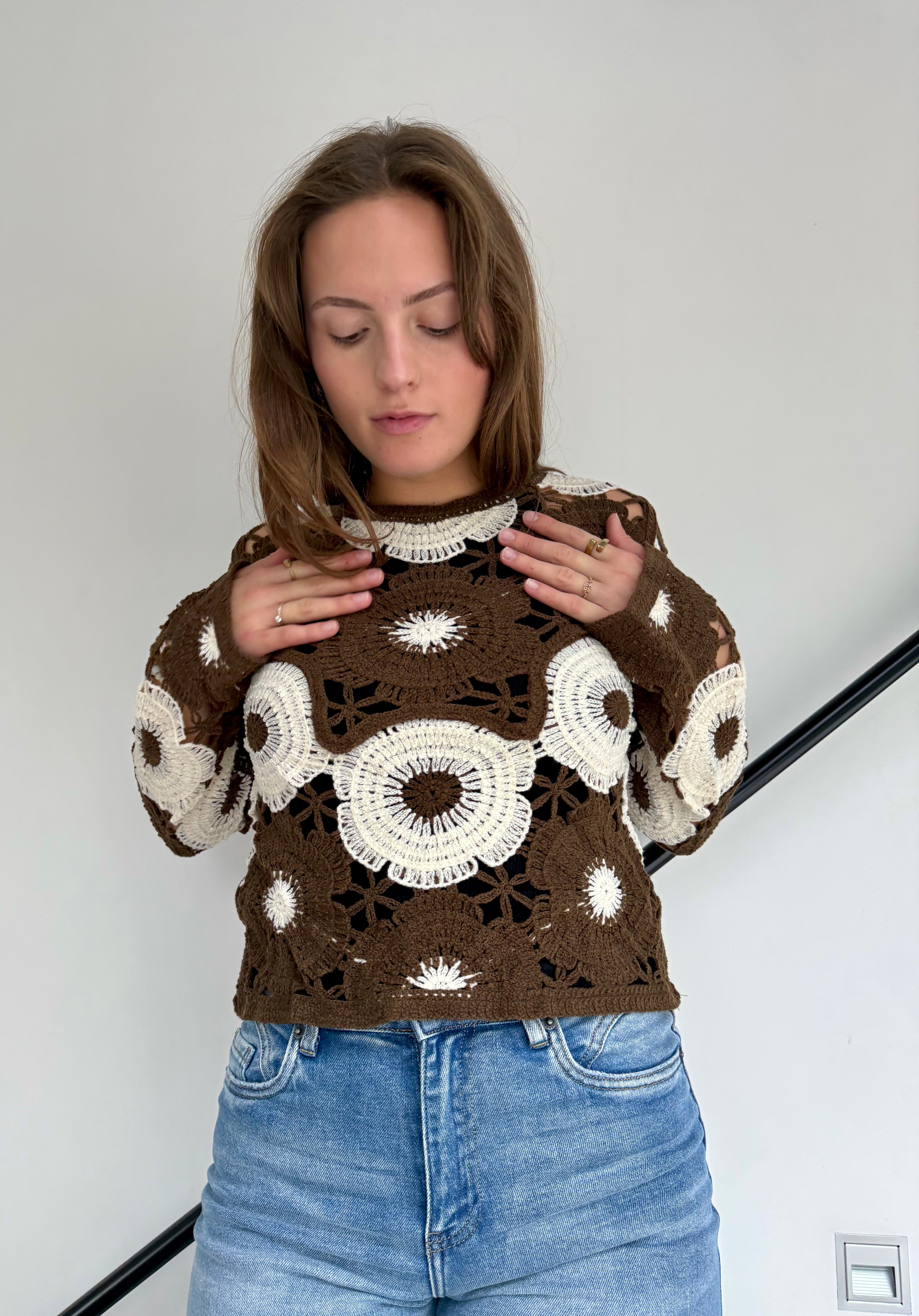 Top Zack crochet fleurs - mode femme Kefi Concept Store