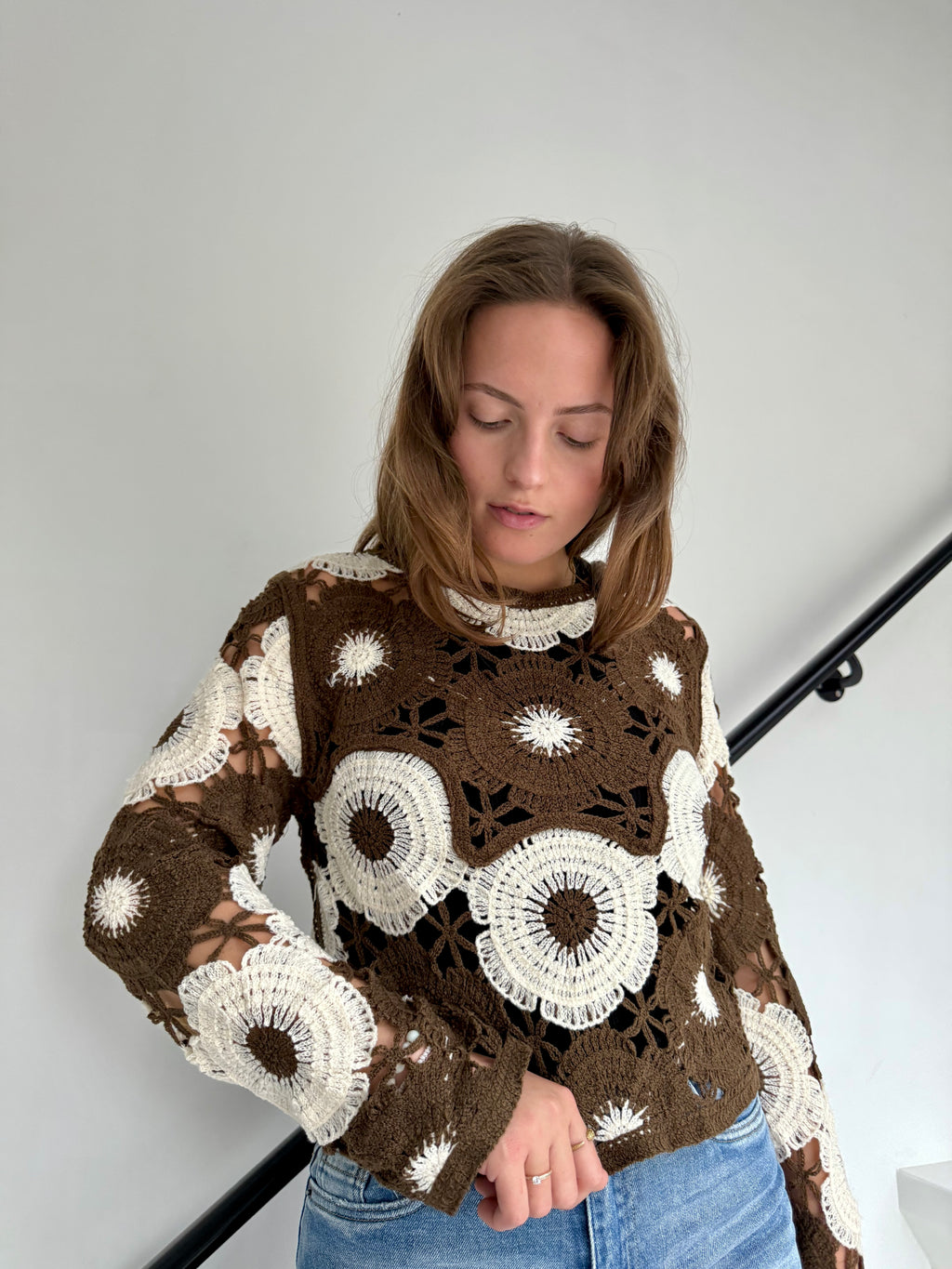 Top Zack crochet fleurs - mode femme Kefi Concept Store