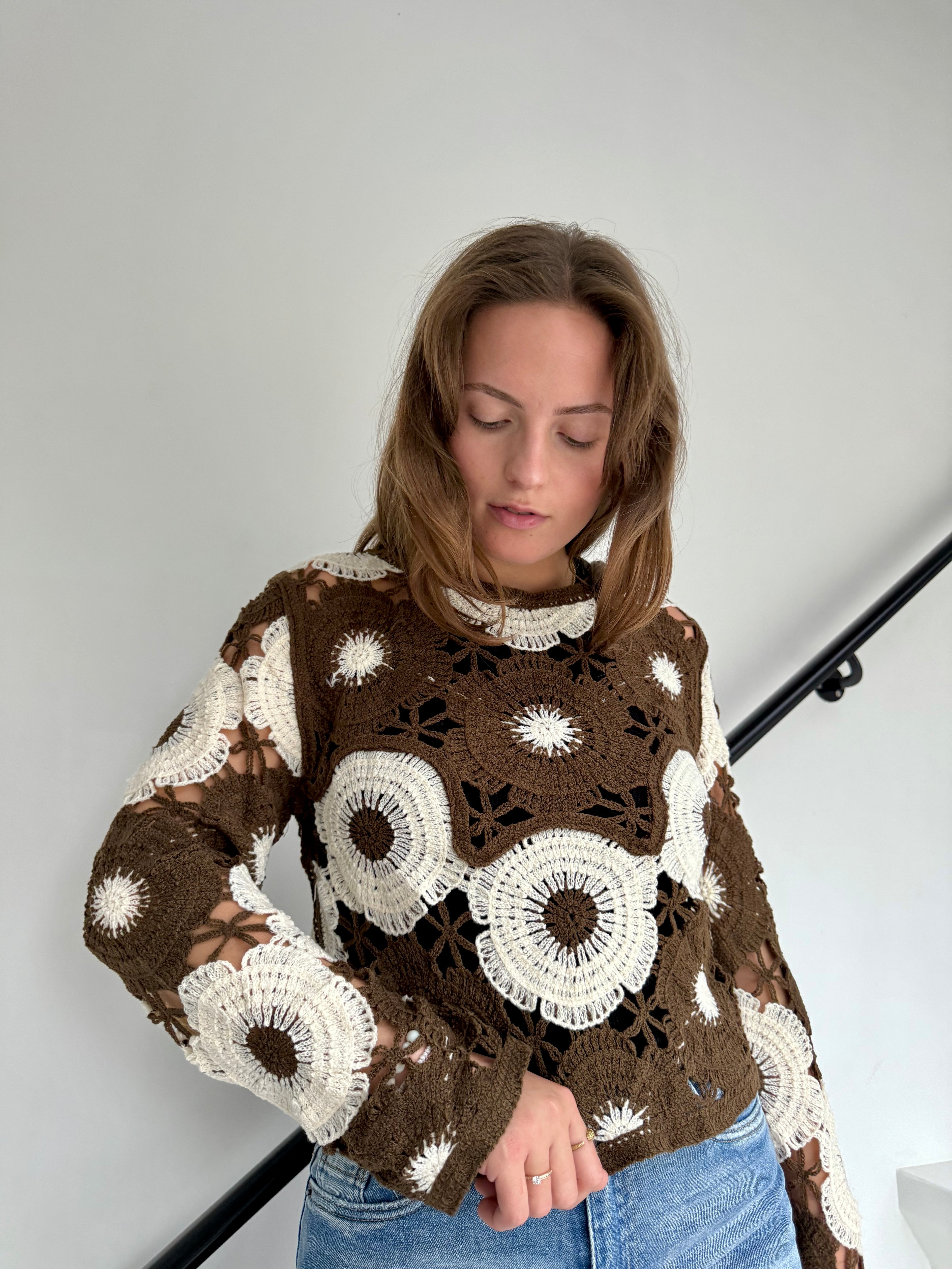 Top Zack crochet fleurs - mode femme Kefi Concept Store