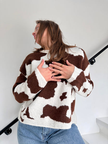 Pull Sienne  marron/beige