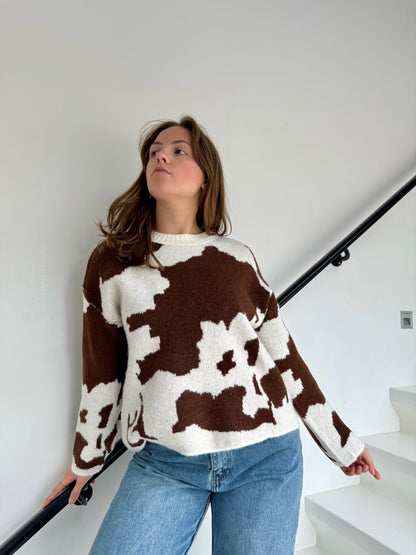 Pull Sienne  marron/beige