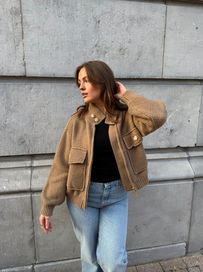 Gilet Siméo T.U Taupe