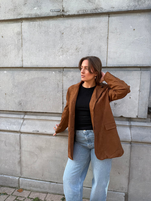 Blazer Suedine Kassi - mode femme Kefi Concept Store