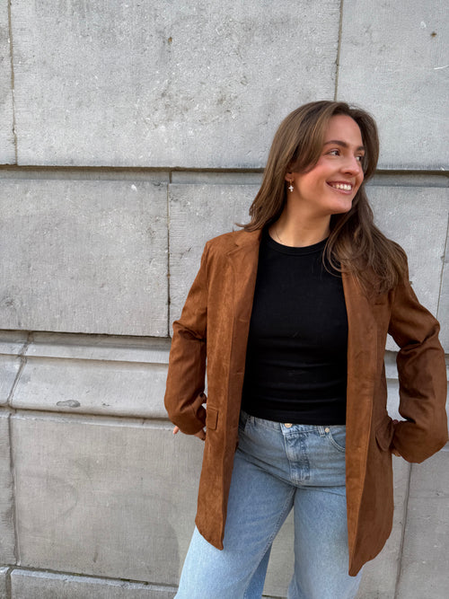 Blazer Suedine Kassi - mode femme Kefi Concept Store