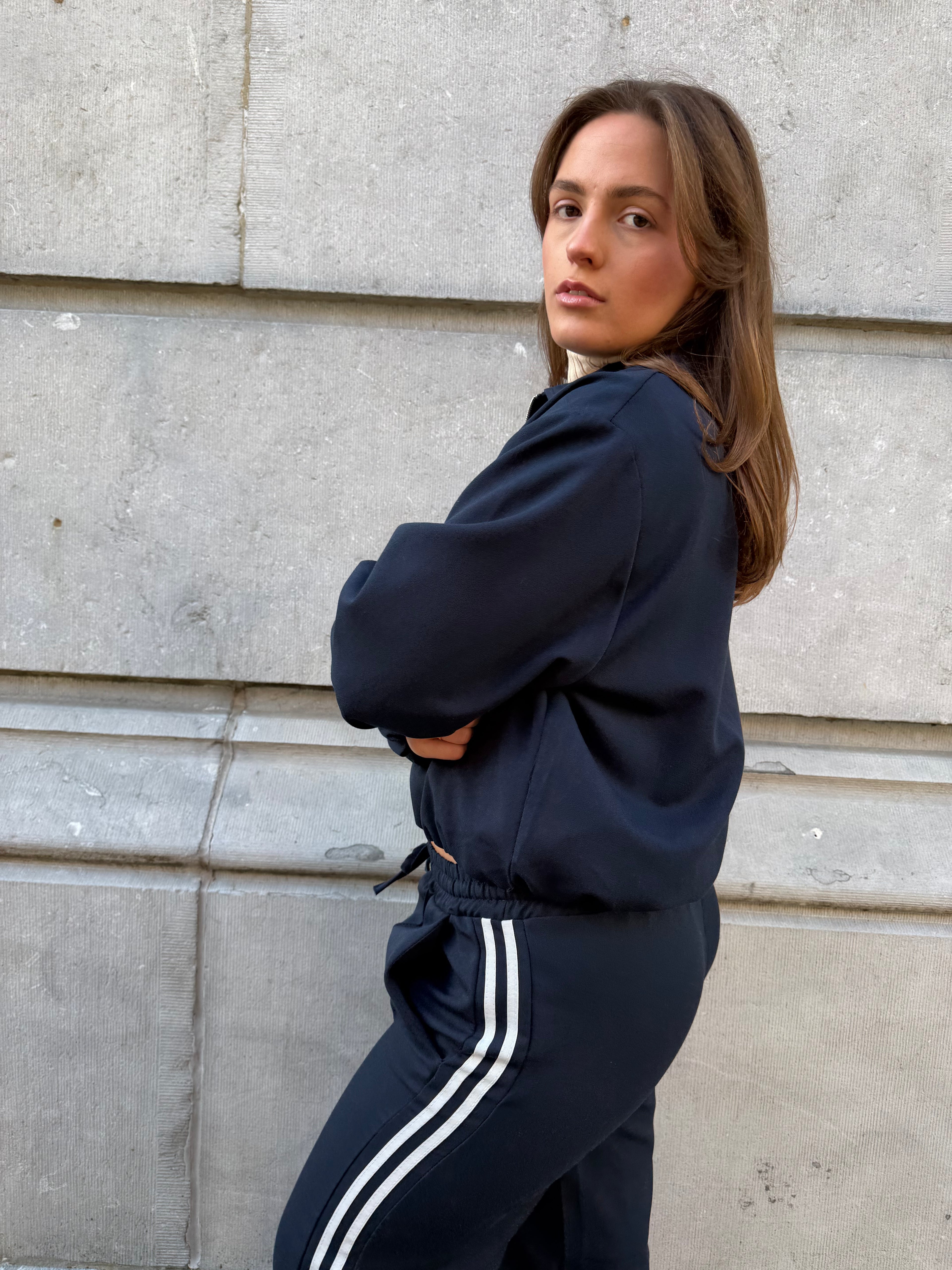 Pantalon stripe Defne wide leg