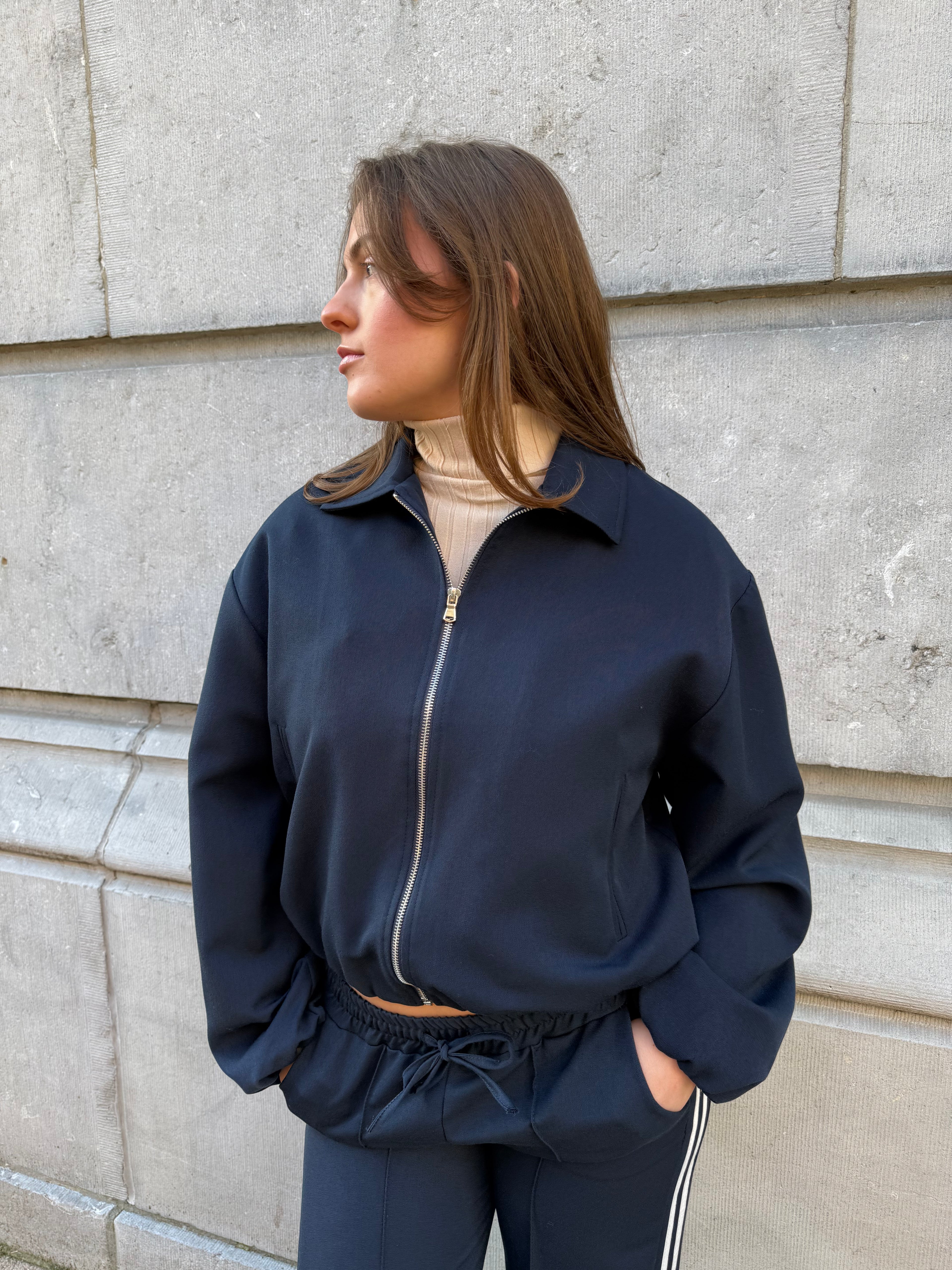 Pantalon stripe Defne wide leg