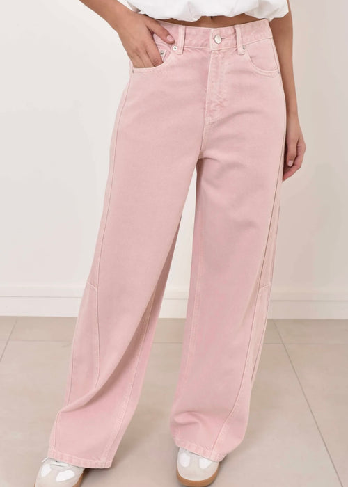 Atal - pantalon denim rose - mode femme Kefi Concept Store