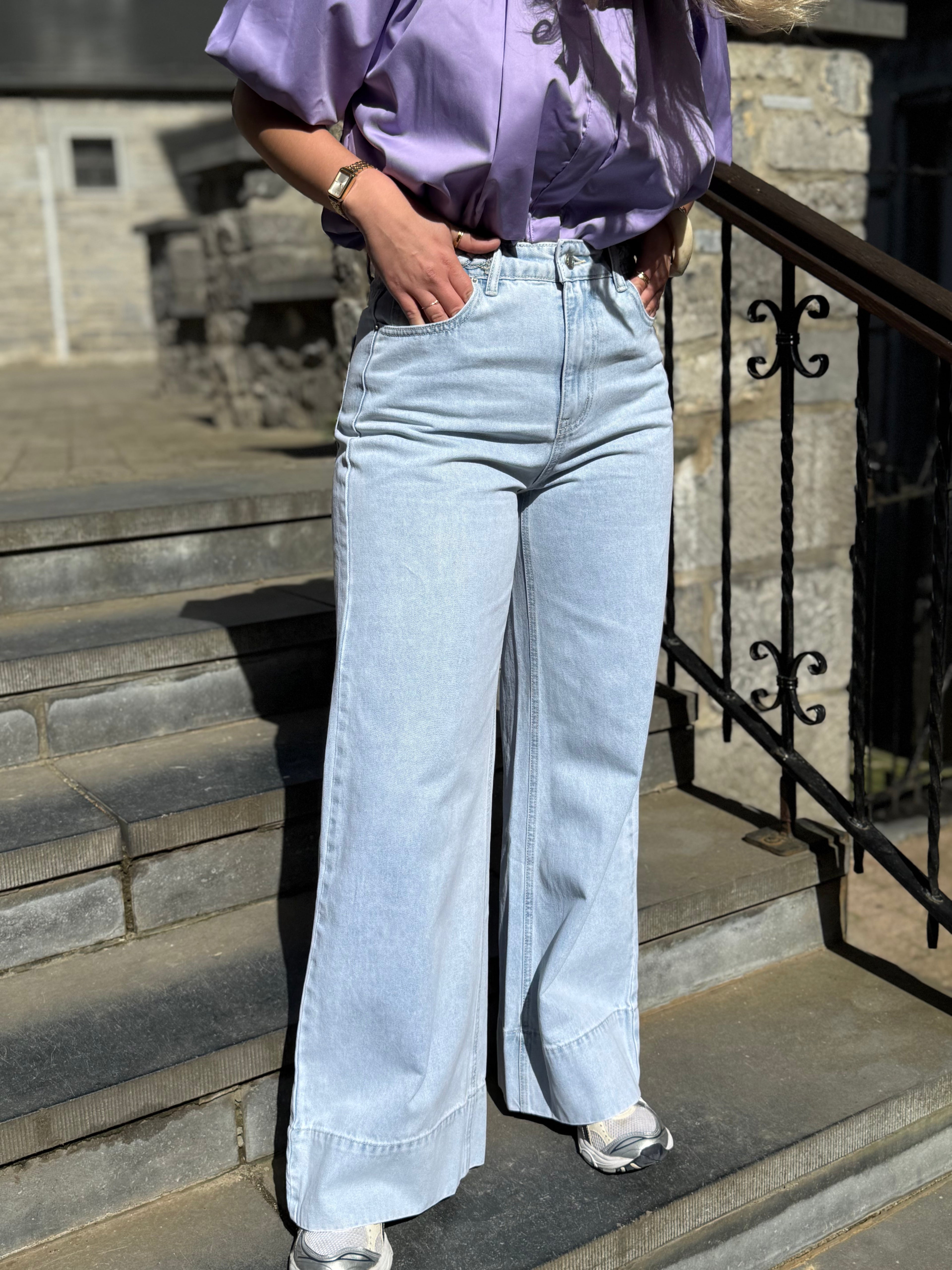 NINA - Jean wide leg tressé - mode femme Kefi Concept Store