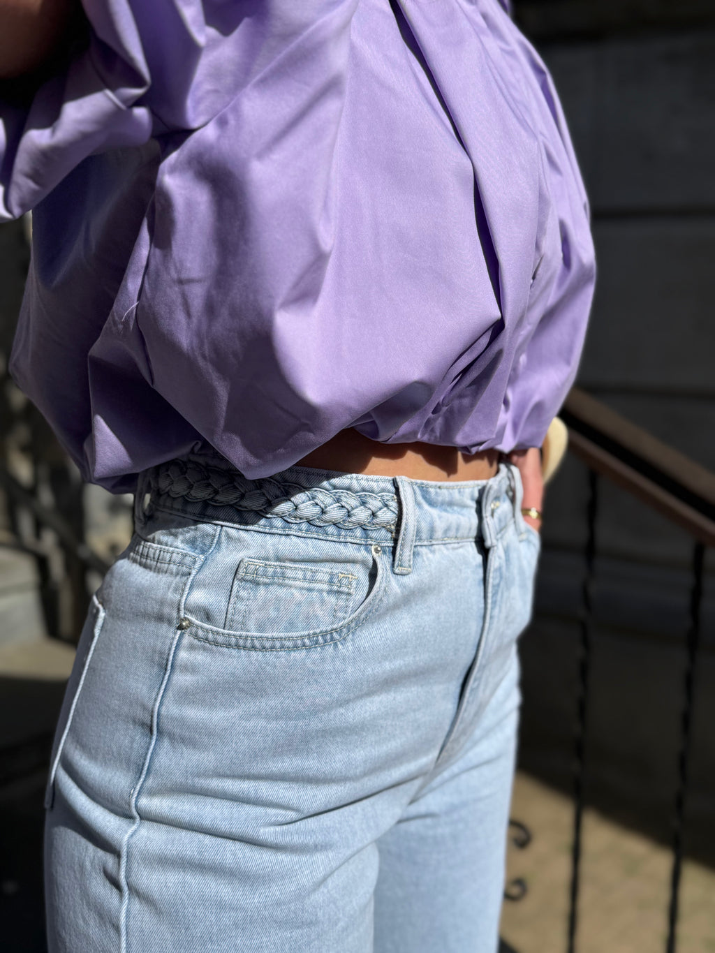 NINA - Jean wide leg tressé - mode femme Kefi Concept Store