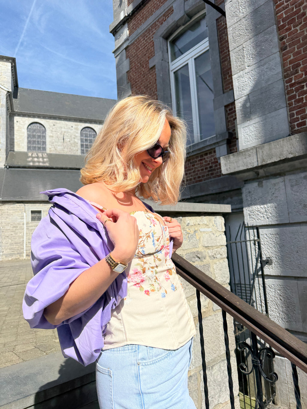 TOP CORSET FLEURI