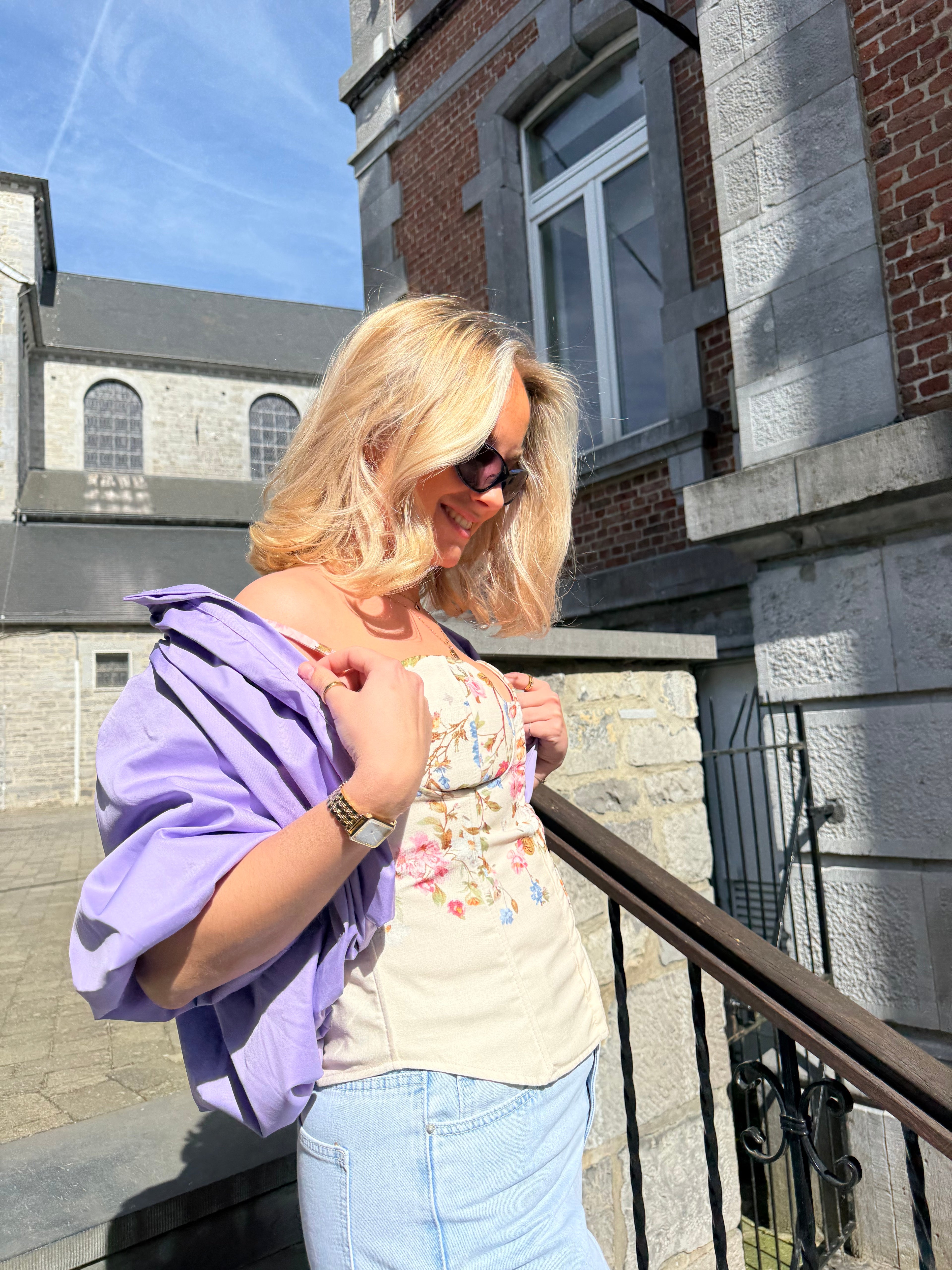 TOP CORSET FLEURI