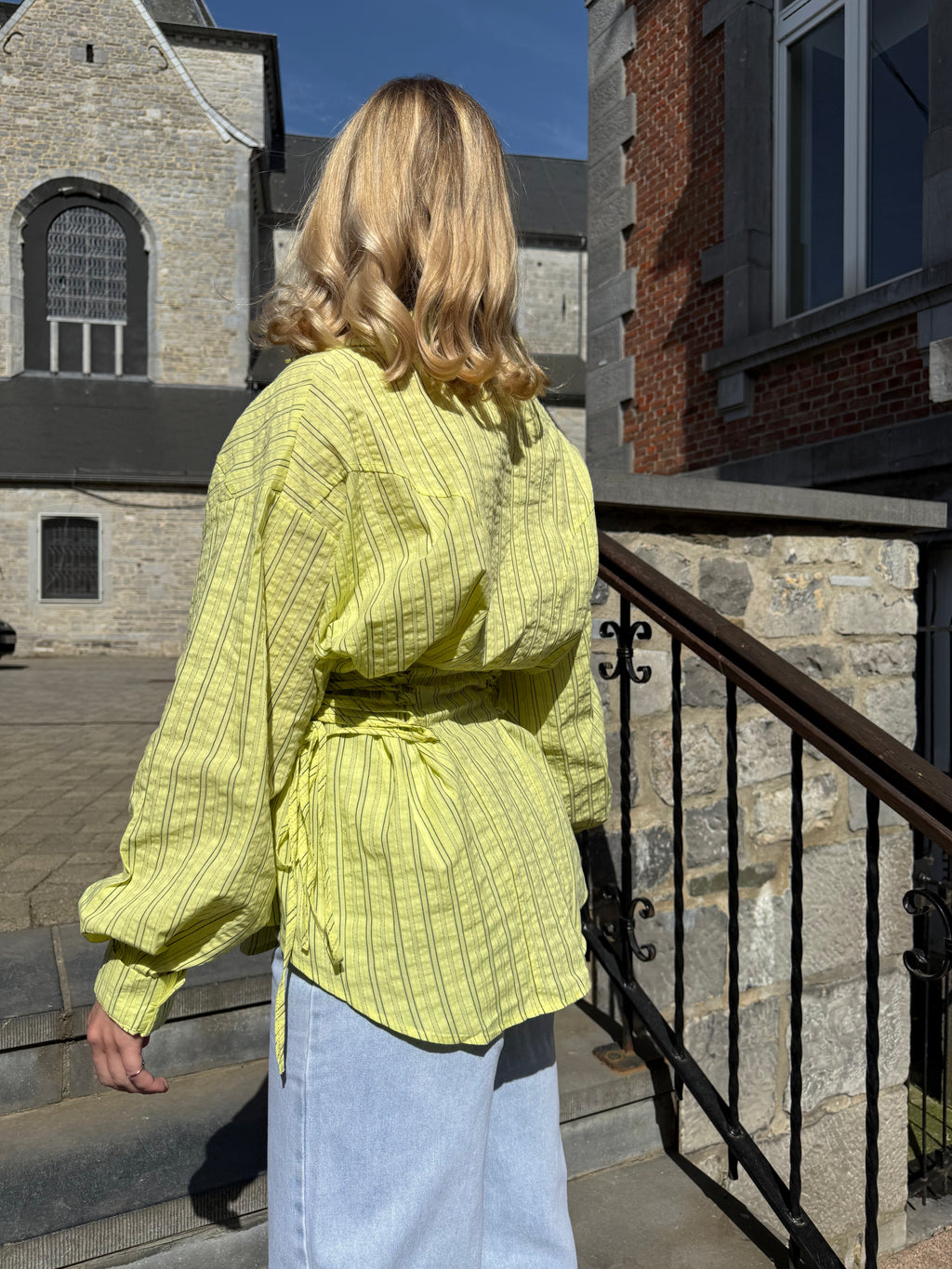 Lina - Chemise rayée ajustable - mode femme Kefi Concept Store