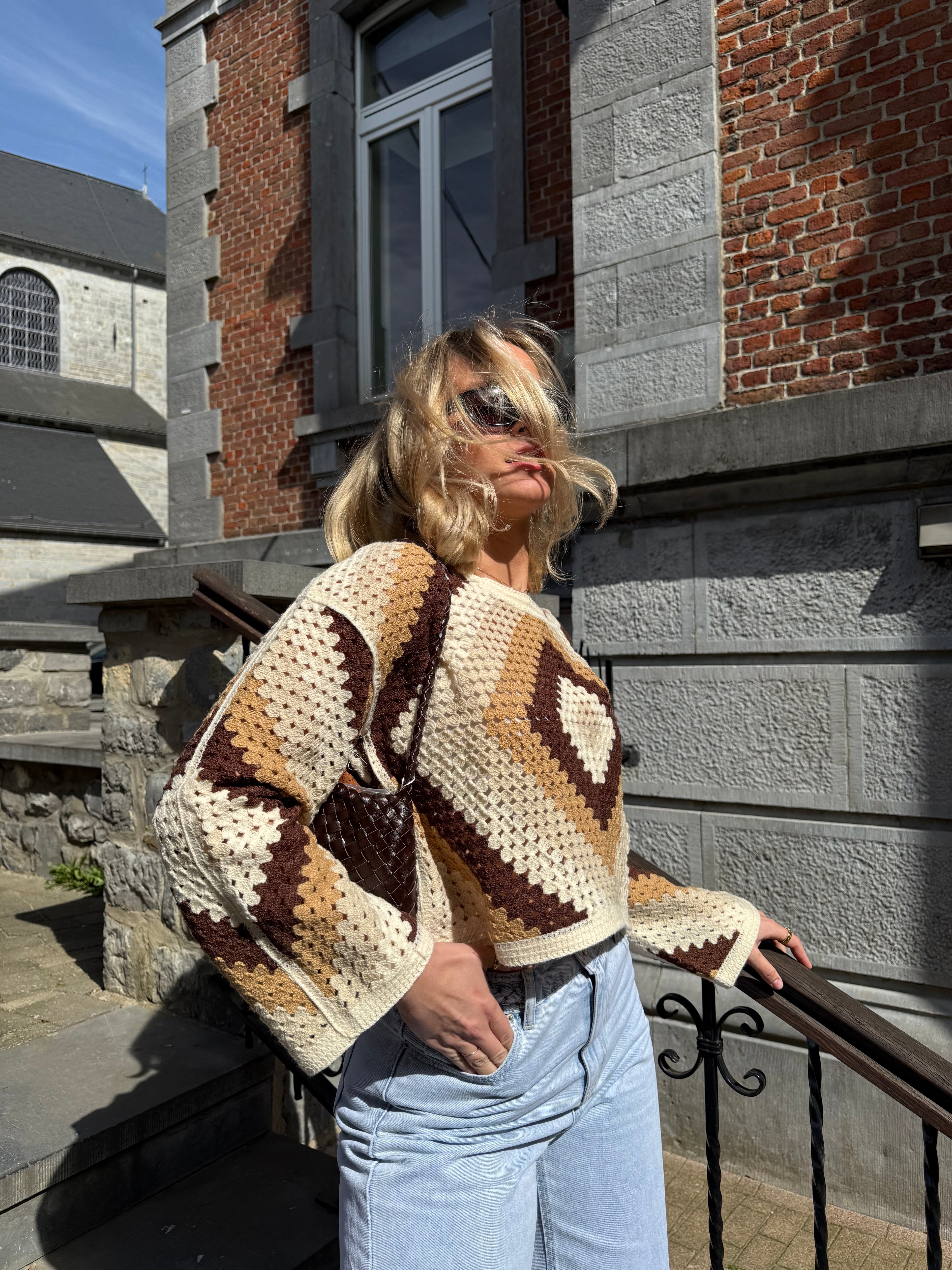 Rosy top crochet