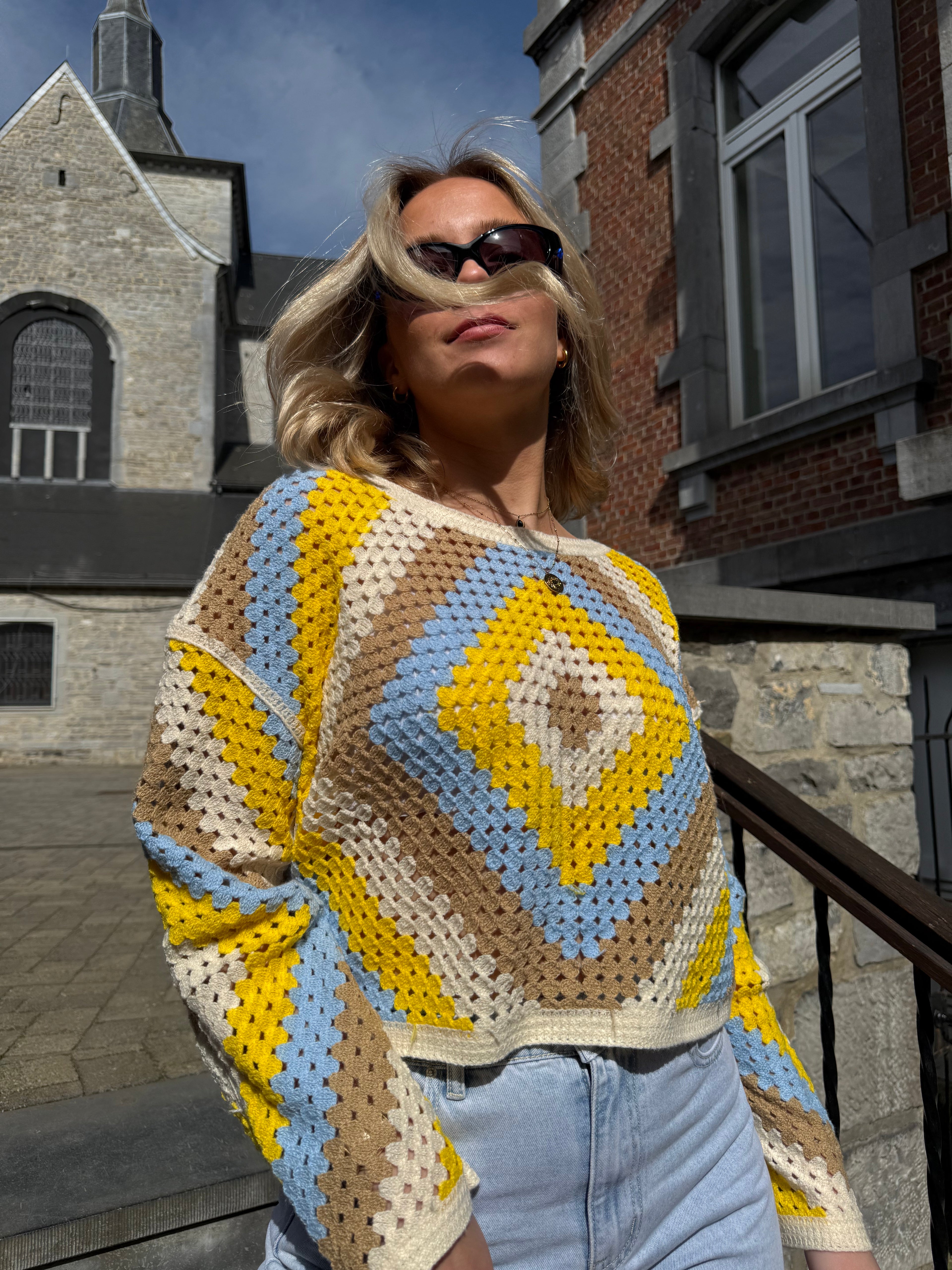 Rosy top crochet