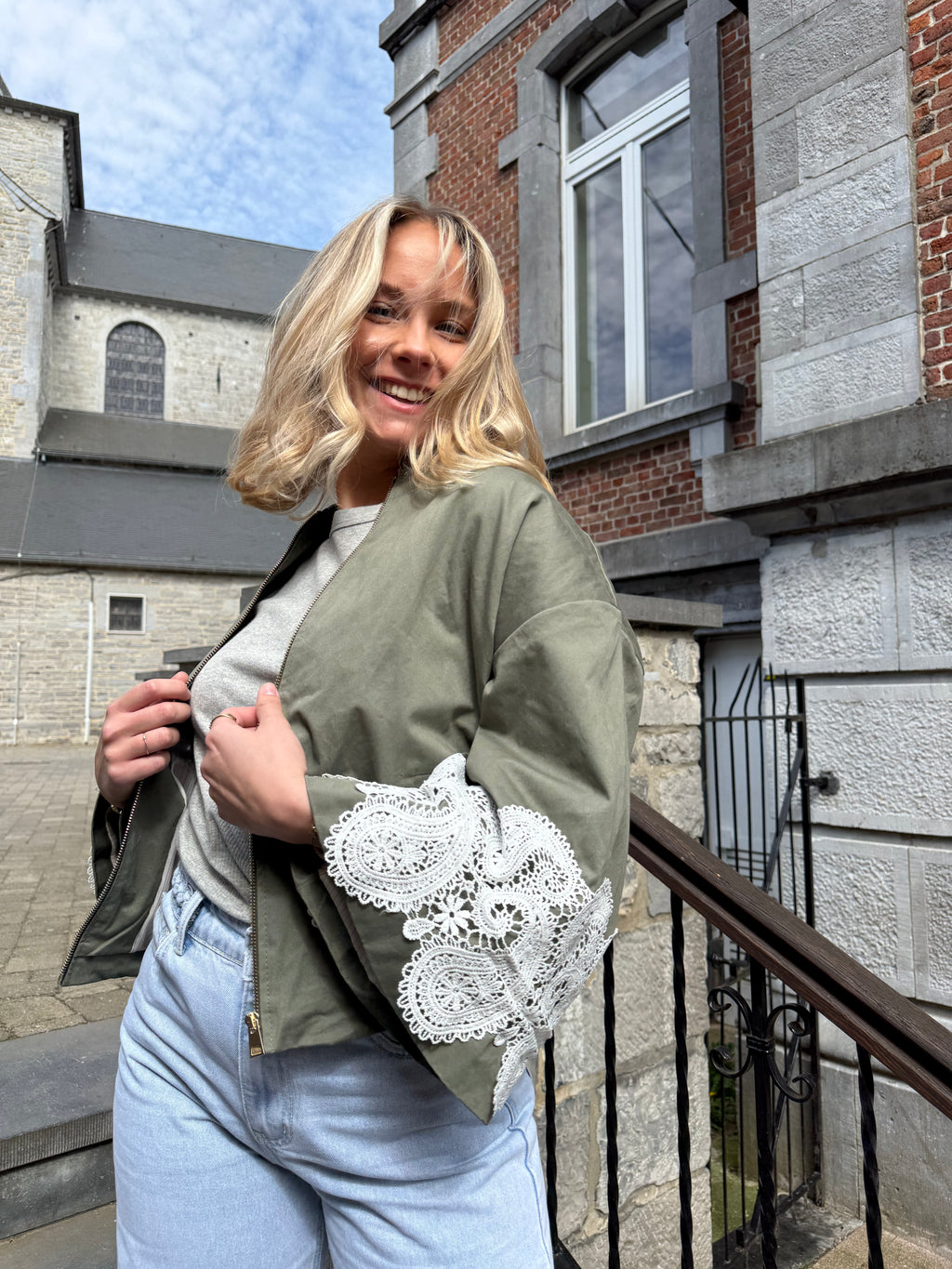 GIULIA - Bomber bohème en coton - mode femme Kefi Concept Store