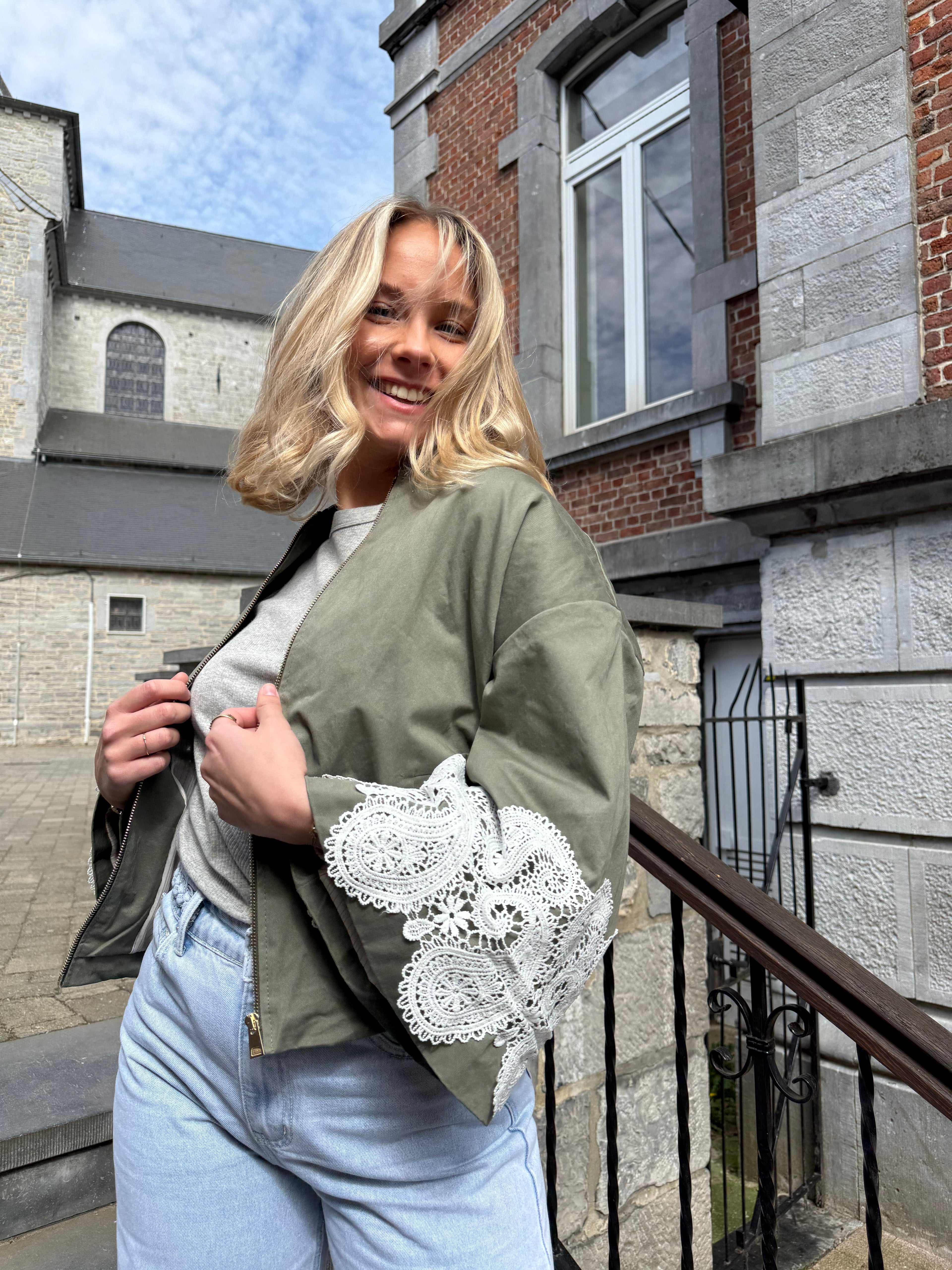 GIULIA - Bomber bohème en coton - mode femme Kefi Concept Store