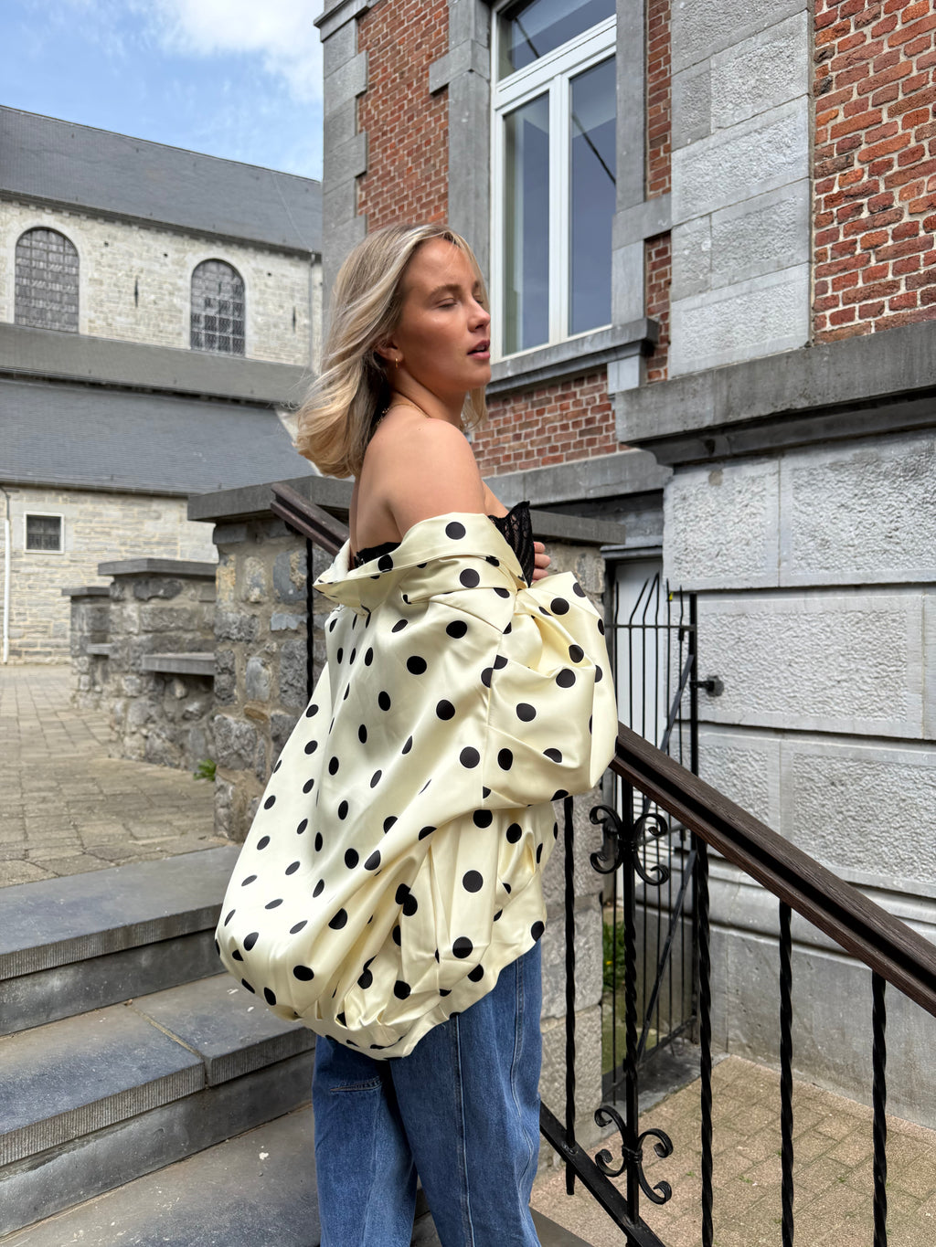 Alma Veste fluide à pois - mode femme Kefi Concept Store
