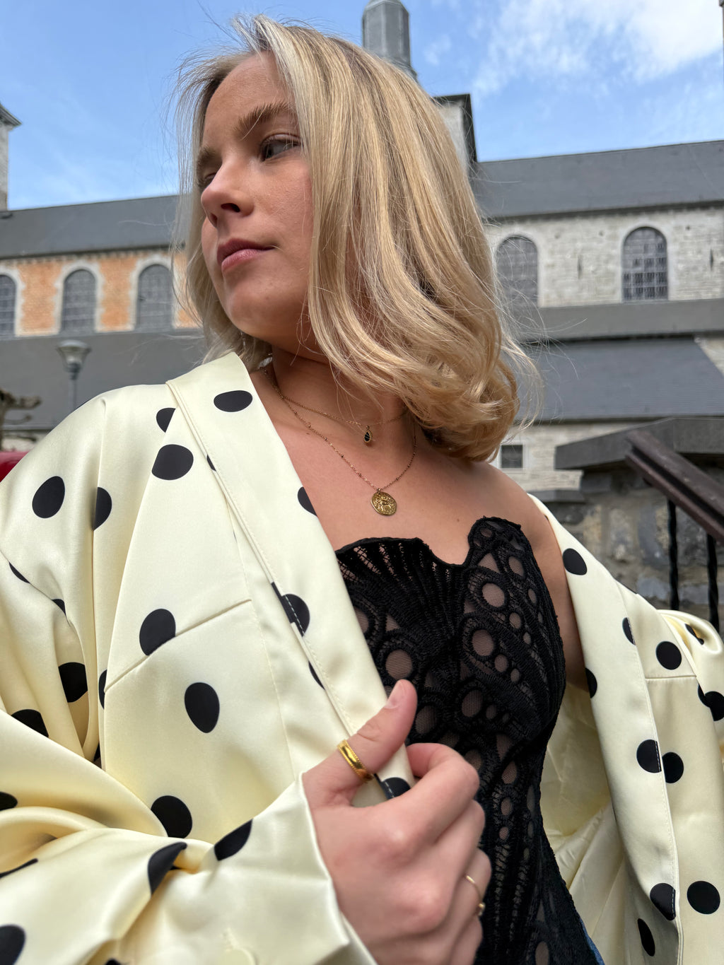 Alma Veste fluide à pois - mode femme Kefi Concept Store