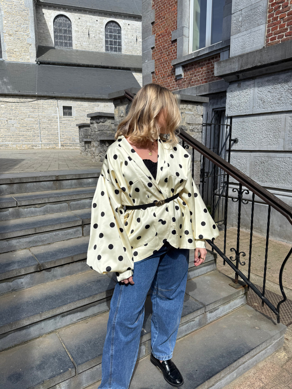 Alma Veste fluide à pois - mode femme Kefi Concept Store