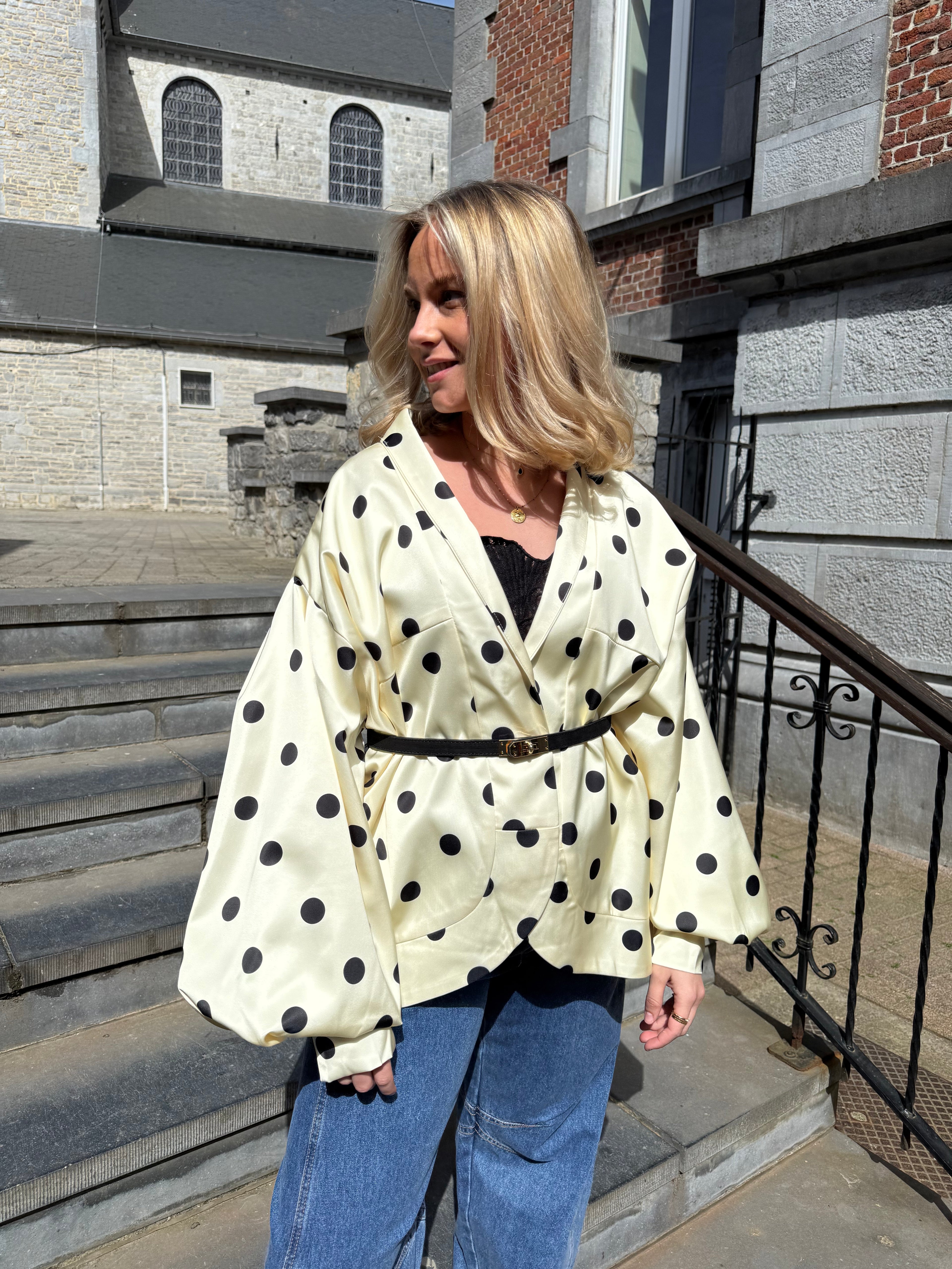 Alma Veste fluide à pois - mode femme Kefi Concept Store