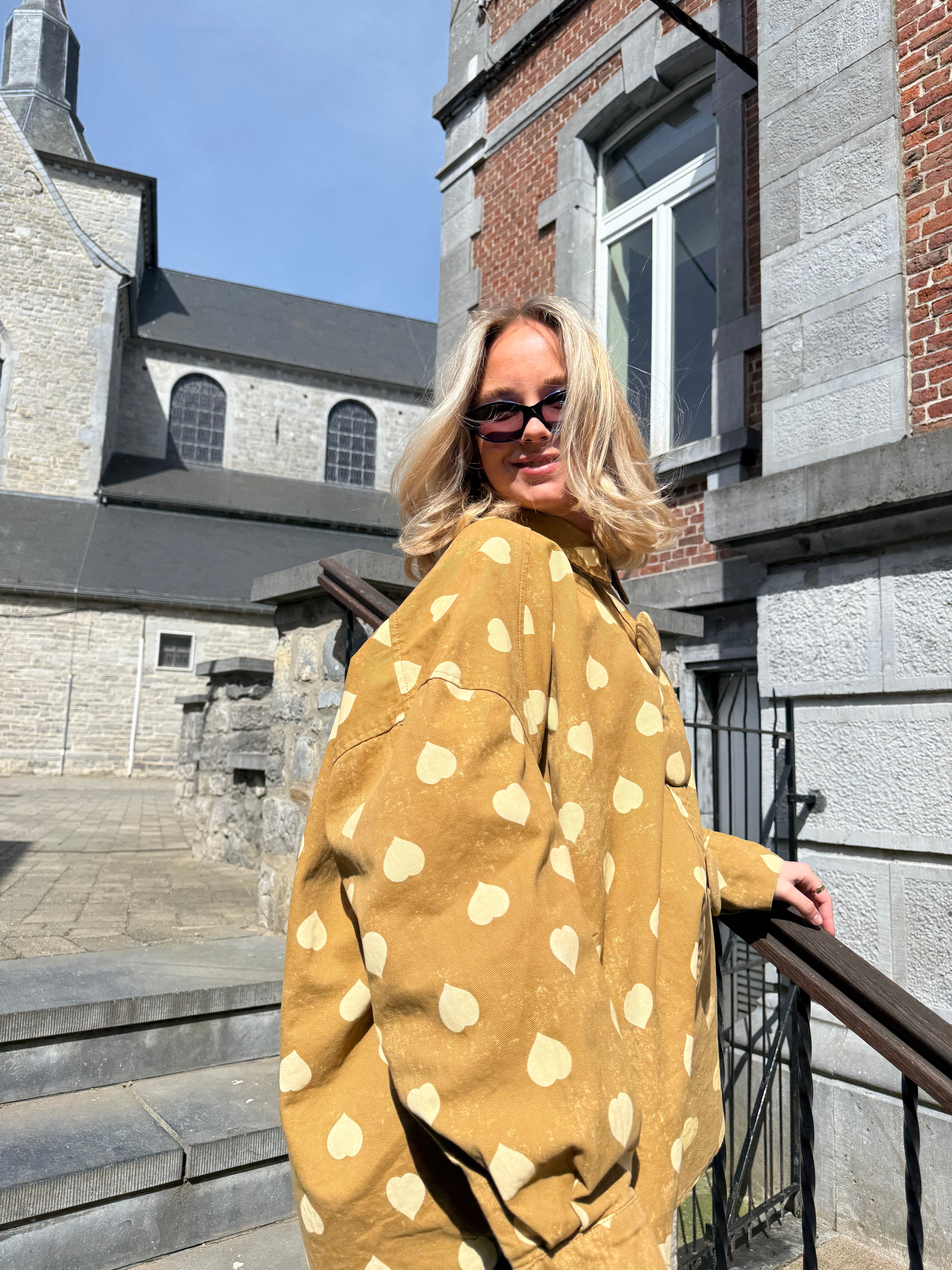 Lola - Chemise oversize à cœurs - mode femme Kefi Concept Store