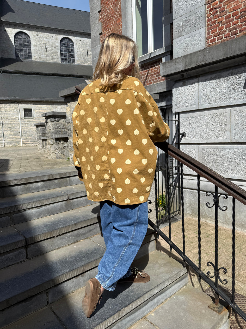 Lola - Chemise oversize à cœurs - mode femme Kefi Concept Store