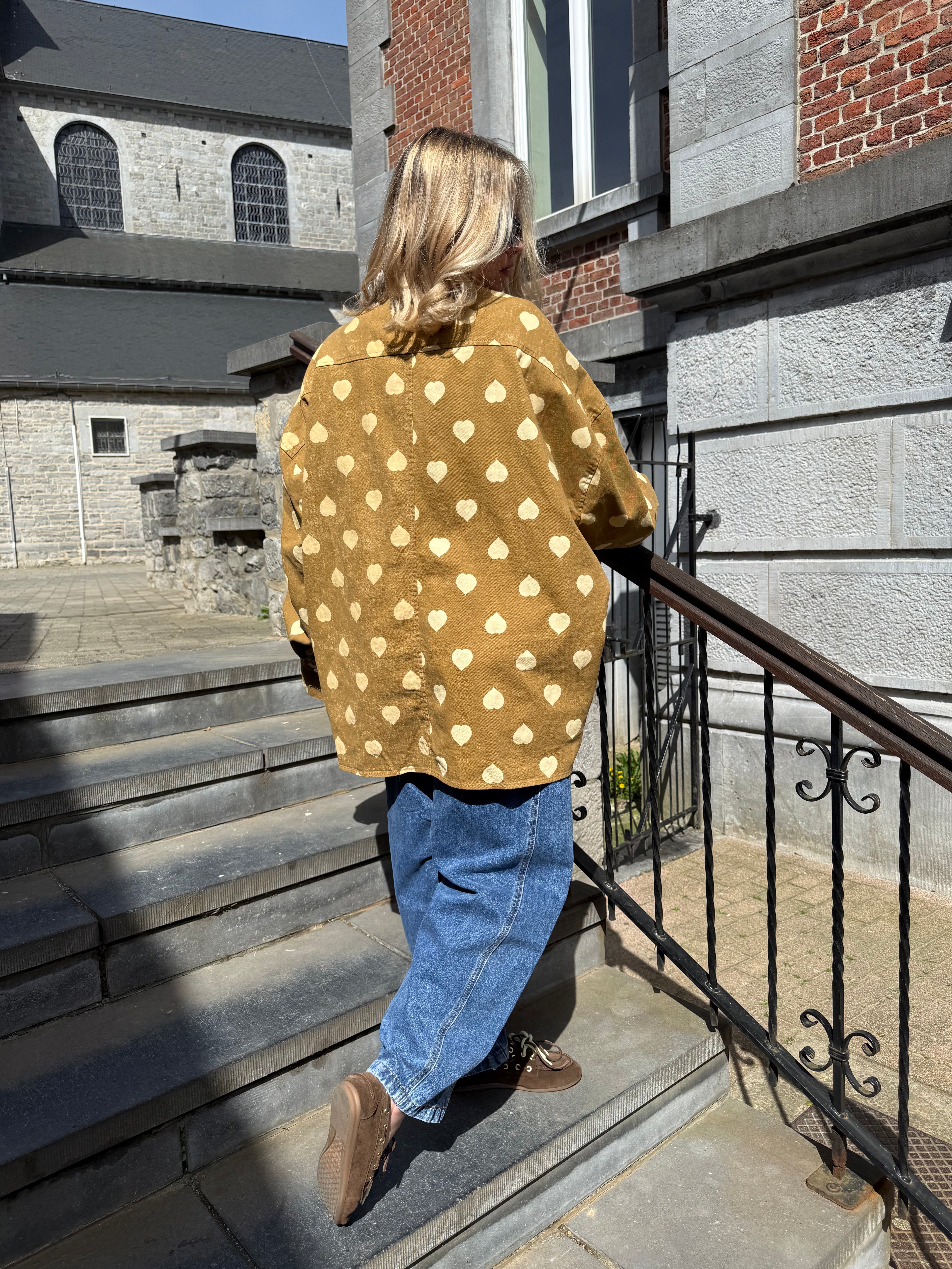 Lola - Chemise oversize à cœurs - mode femme Kefi Concept Store