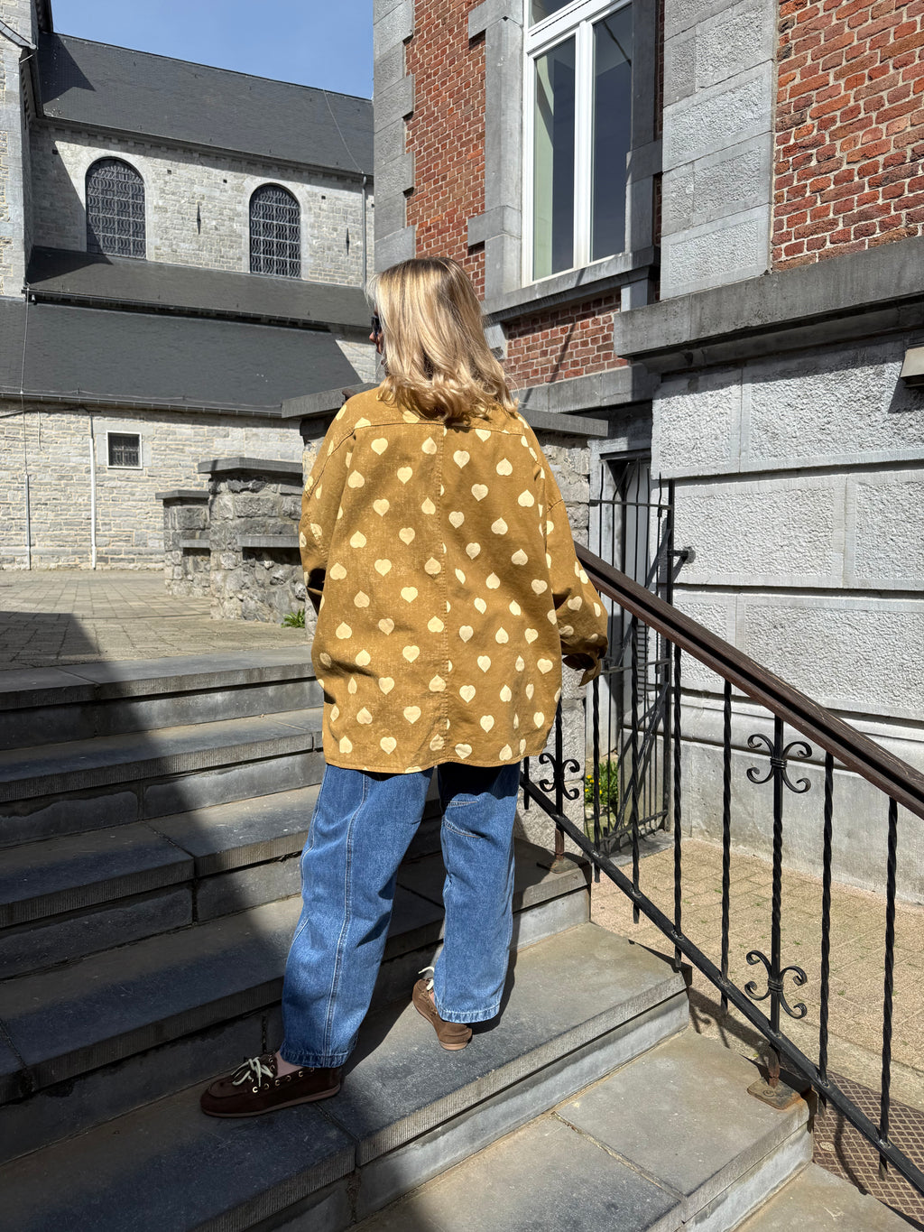 Lola - Chemise oversize à cœurs - mode femme Kefi Concept Store