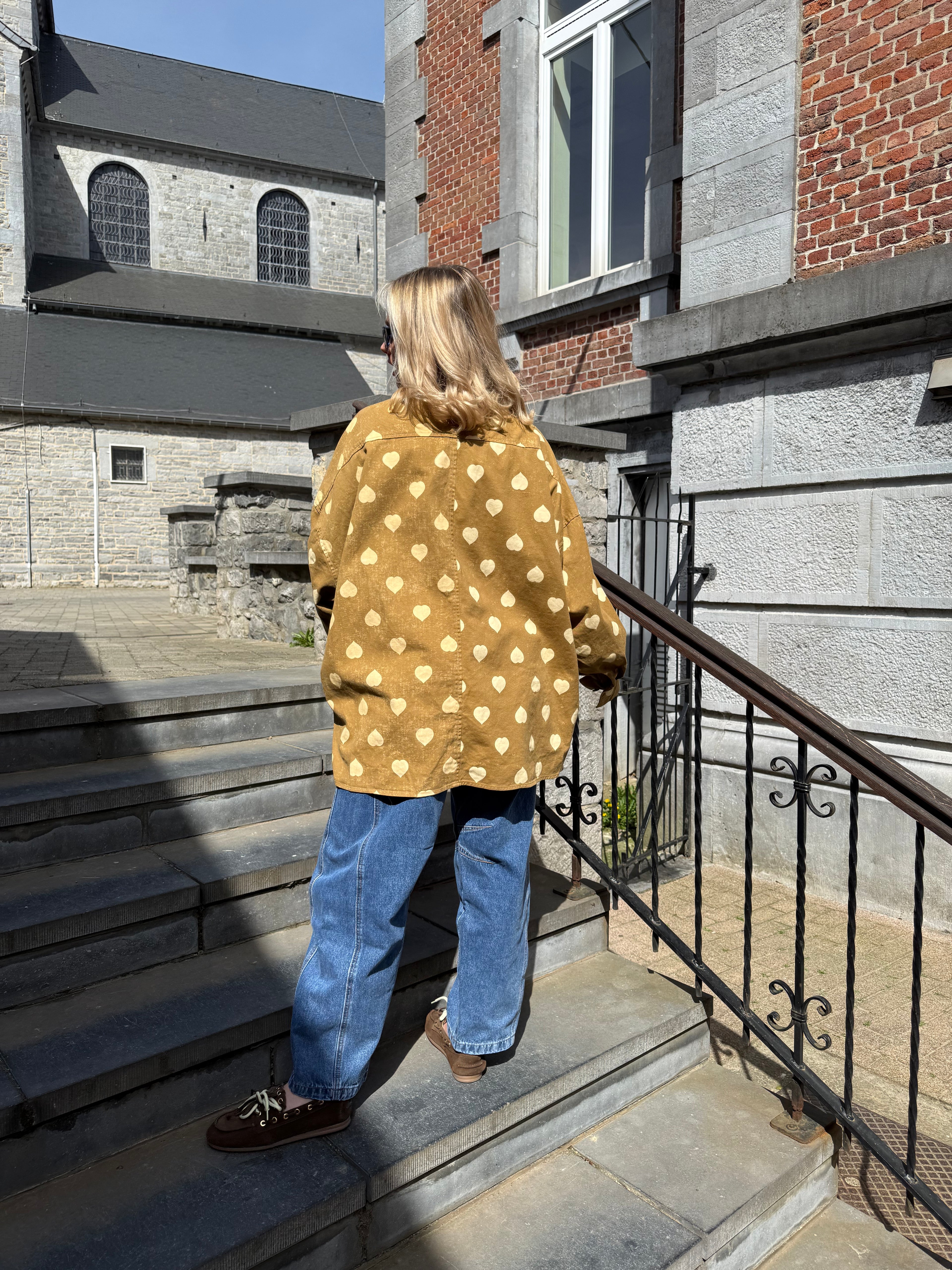 Lola - Chemise oversize à cœurs - mode femme Kefi Concept Store