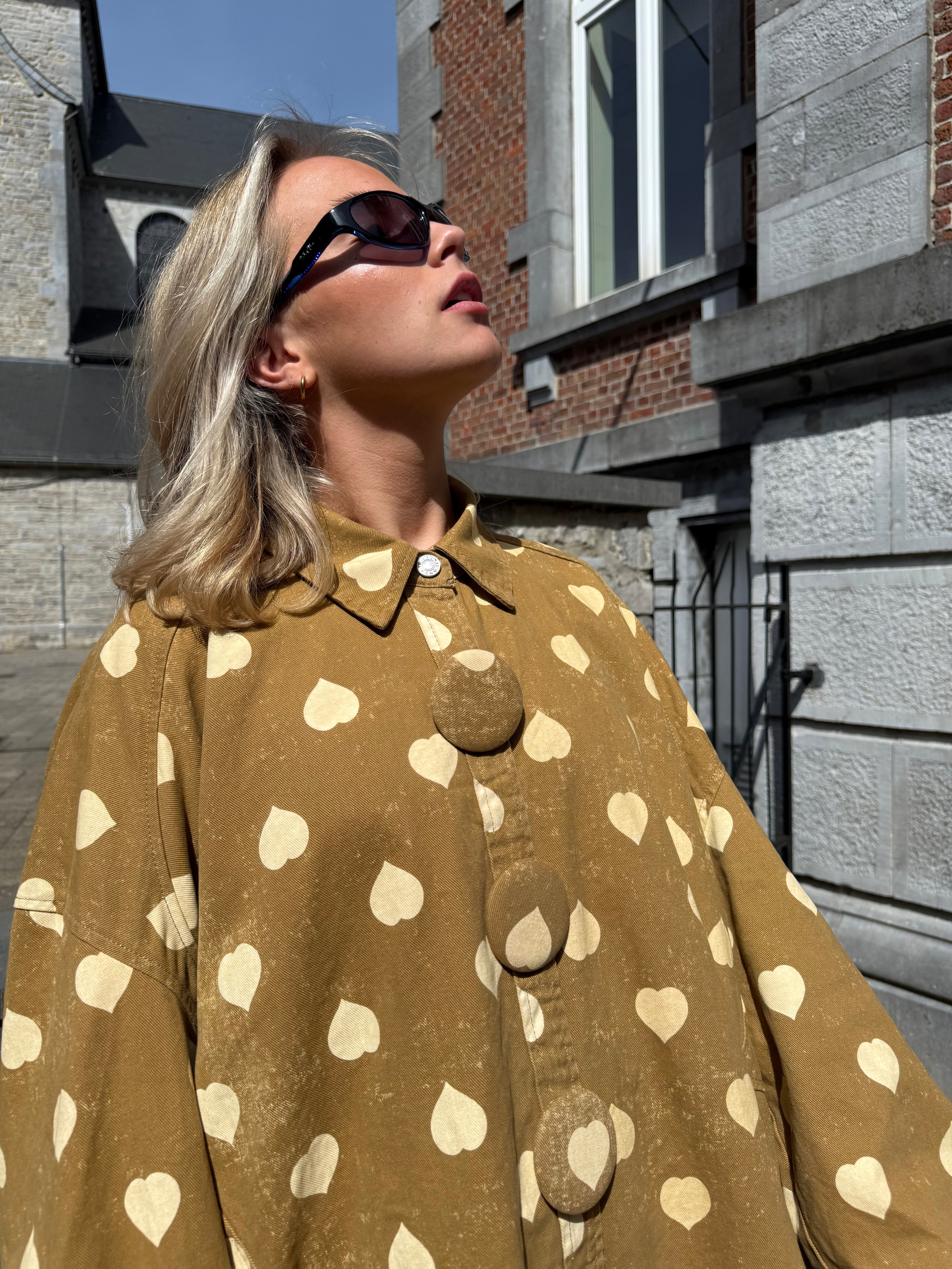 Lola - Chemise oversize à cœurs - mode femme Kefi Concept Store
