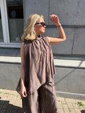 Ensemble Hera fluide top & pantalon - mode femme Kefi Concept Store