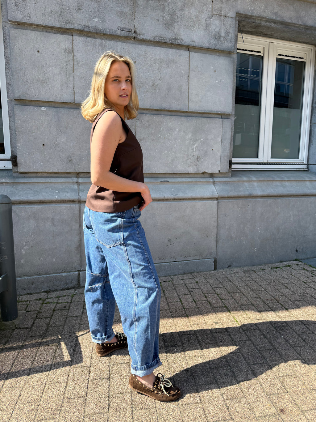 GINA - Jean carrot fit structuré - mode femme Kefi Concept Store
