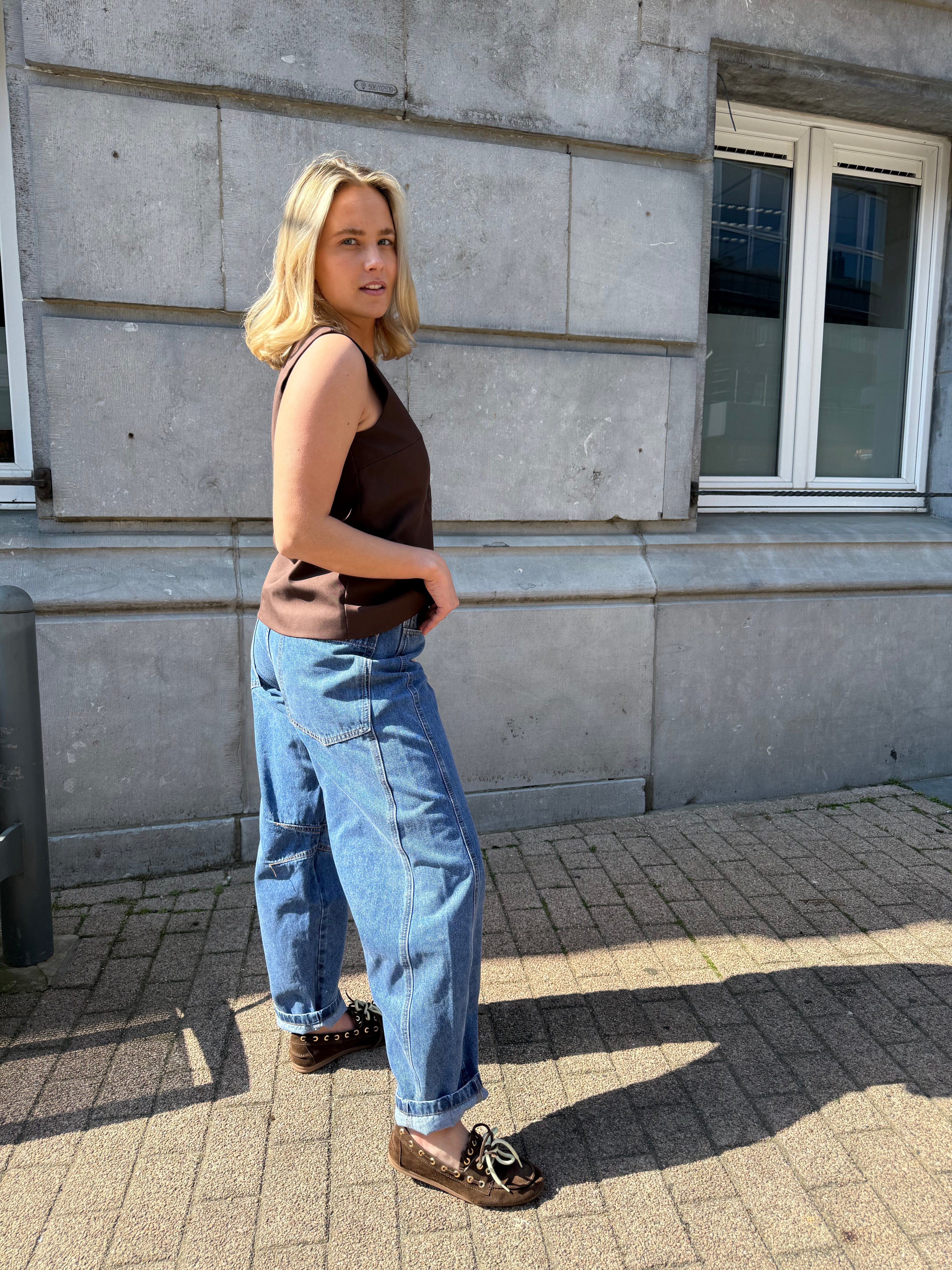 GINA - Jean carrot fit structuré - mode femme Kefi Concept Store