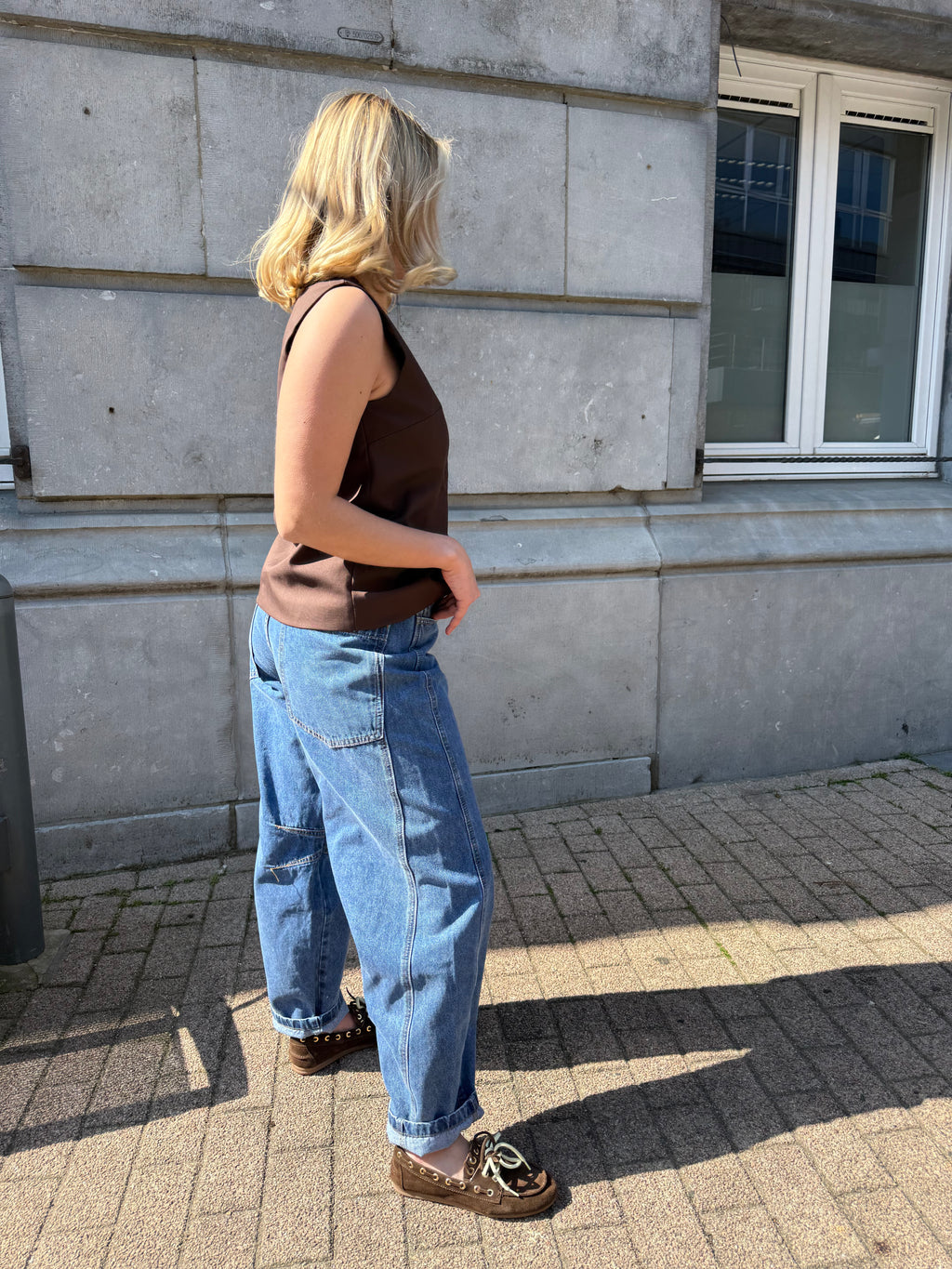 GINA - Jean carrot fit structuré - mode femme Kefi Concept Store