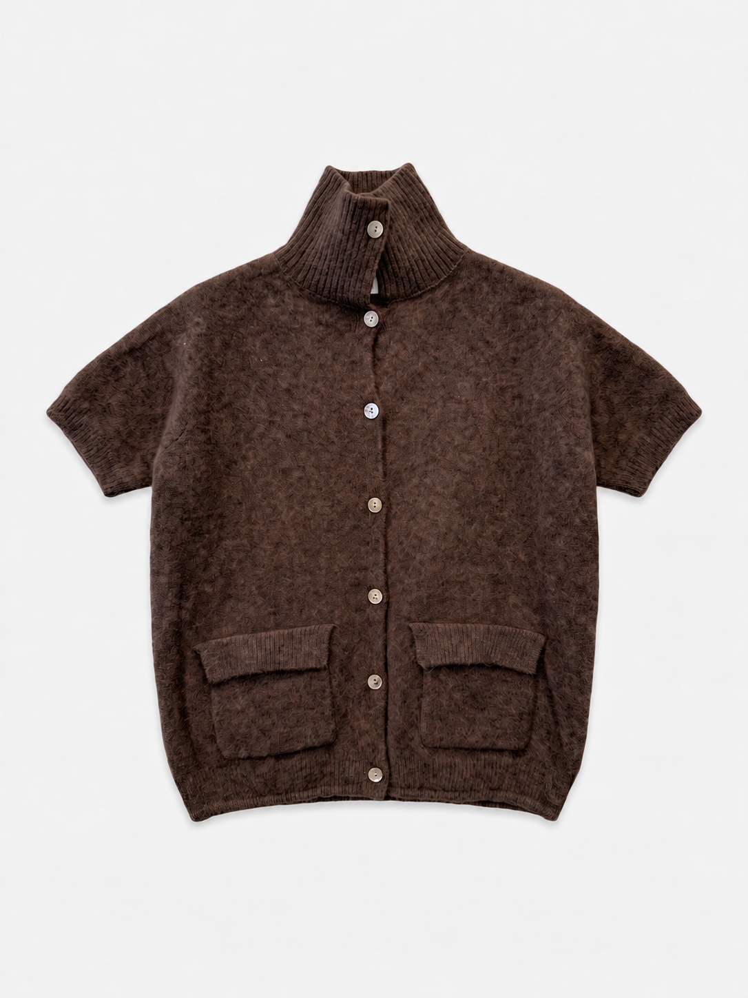 Gilet Alba manches courtes – Chocolat