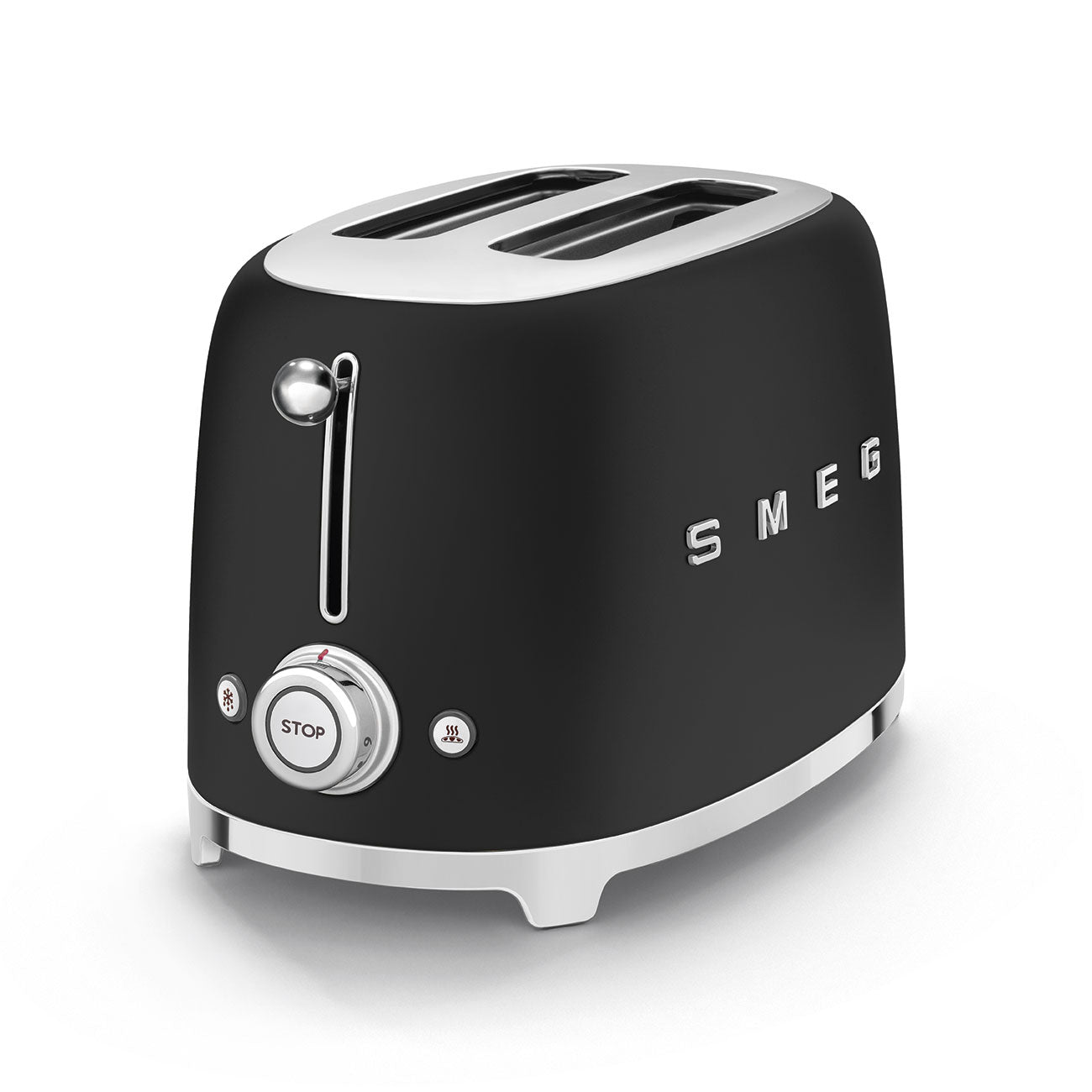 Toaster 2 fentes / 2 tranches Noir, Mat Années 50
