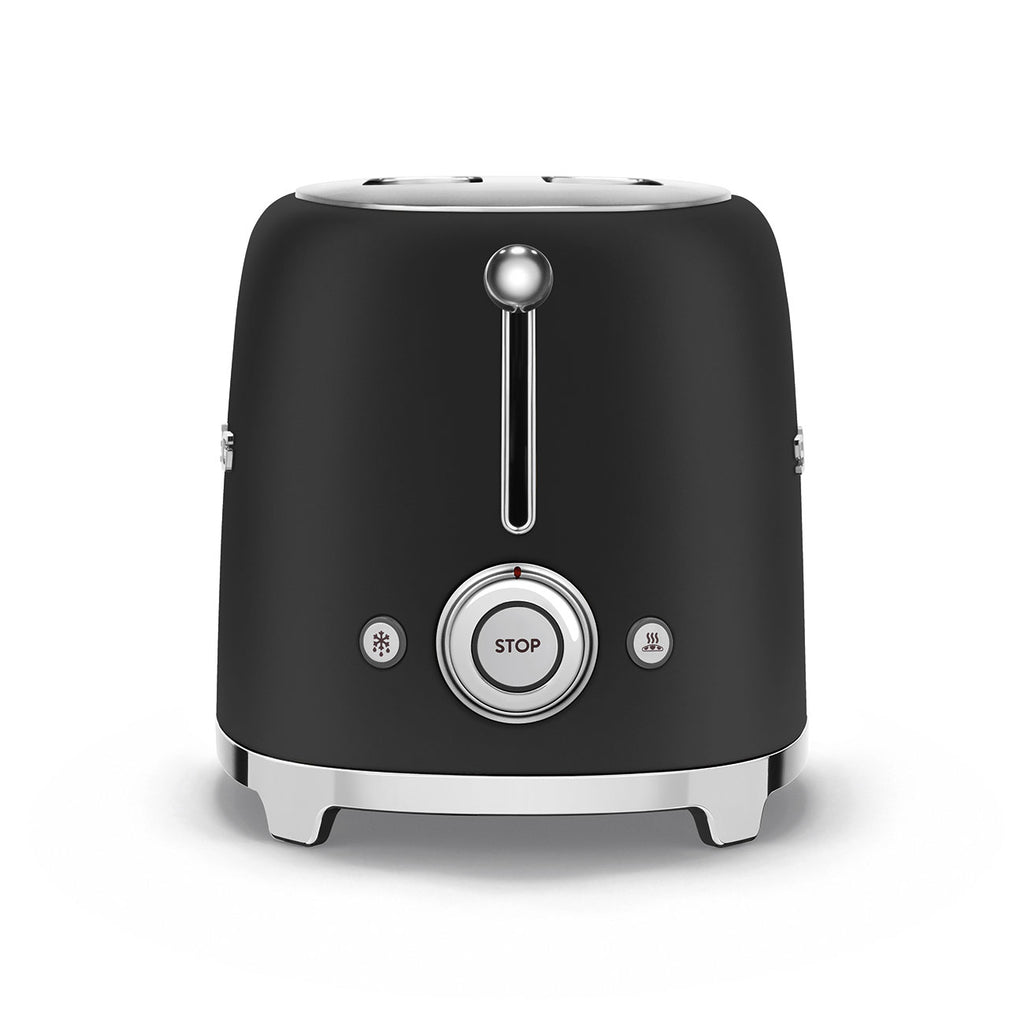 Toaster 2 fentes / 2 tranches Noir, Mat Années 50