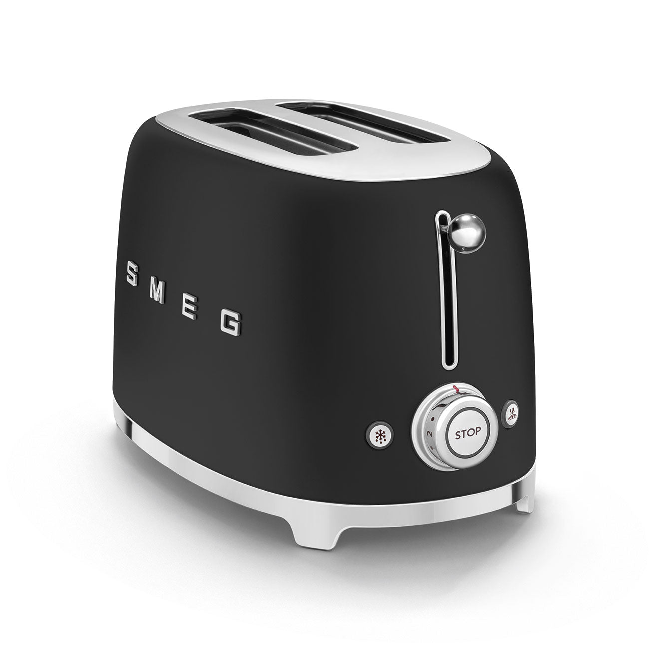 Toaster 2 fentes / 2 tranches Noir, Mat Années 50
