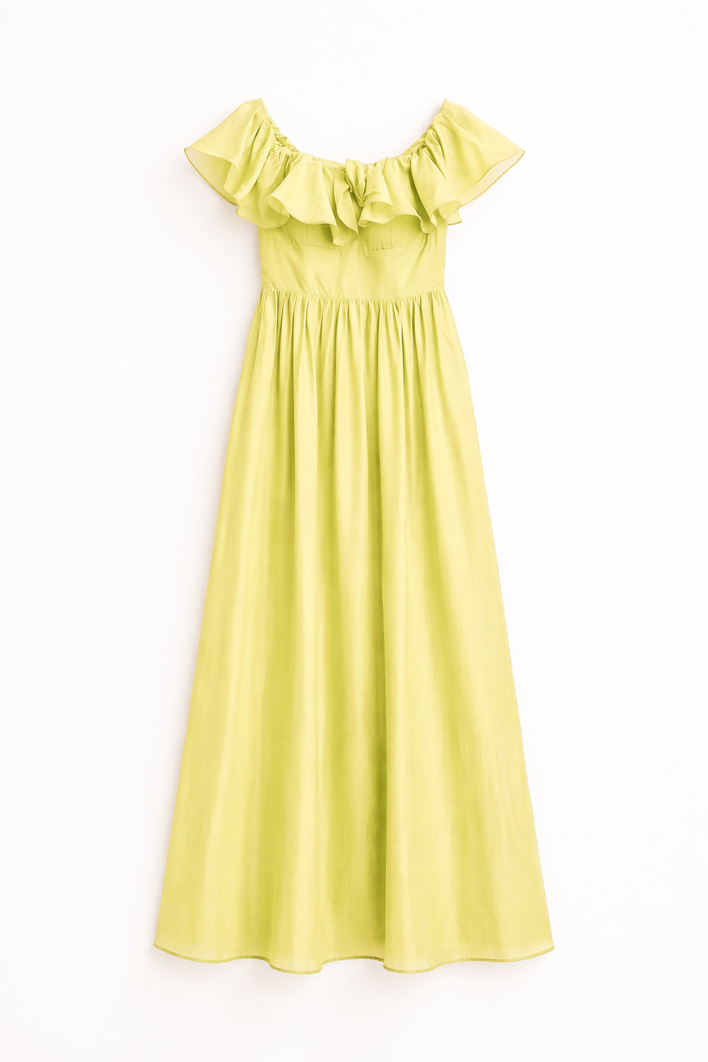  💛 ROBE LONGUE OFF SHOULDER jaune