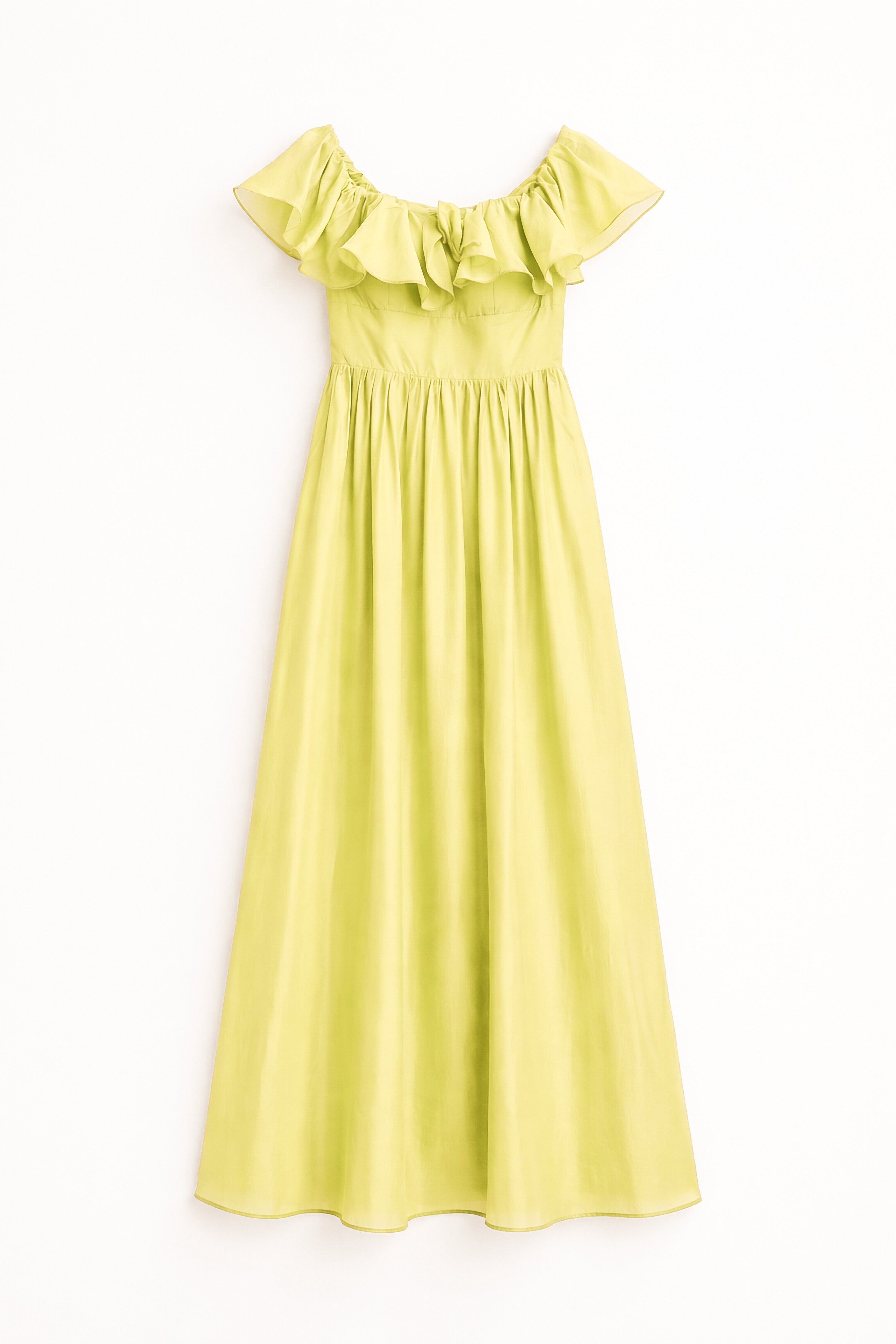  💛 ROBE LONGUE OFF SHOULDER jaune