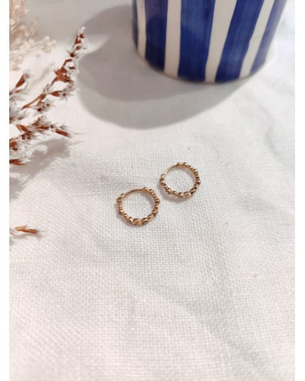 B.O anneau strass doré