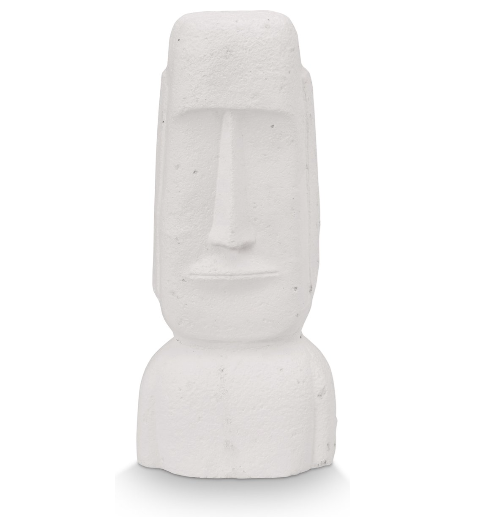 Statue Sculpture Tête de Calcaire -  White